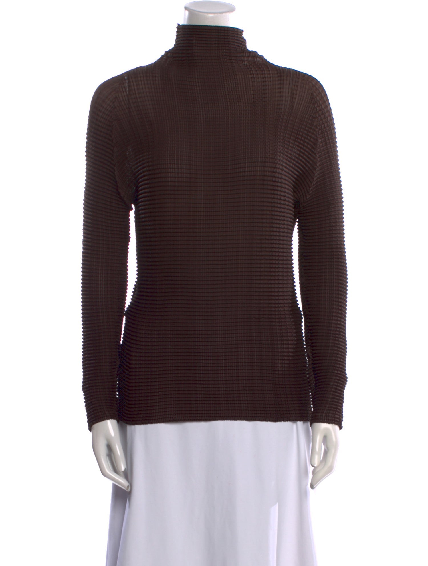 Issey Miyake 2013 Mock Neck Top