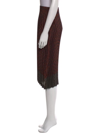 Issey Miyake Striped Knee-Length Skirt