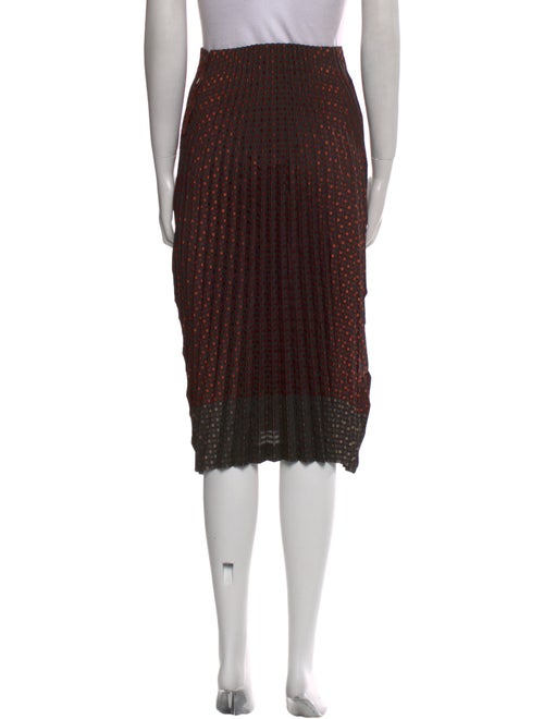 Issey Miyake Striped Knee-Length Skirt