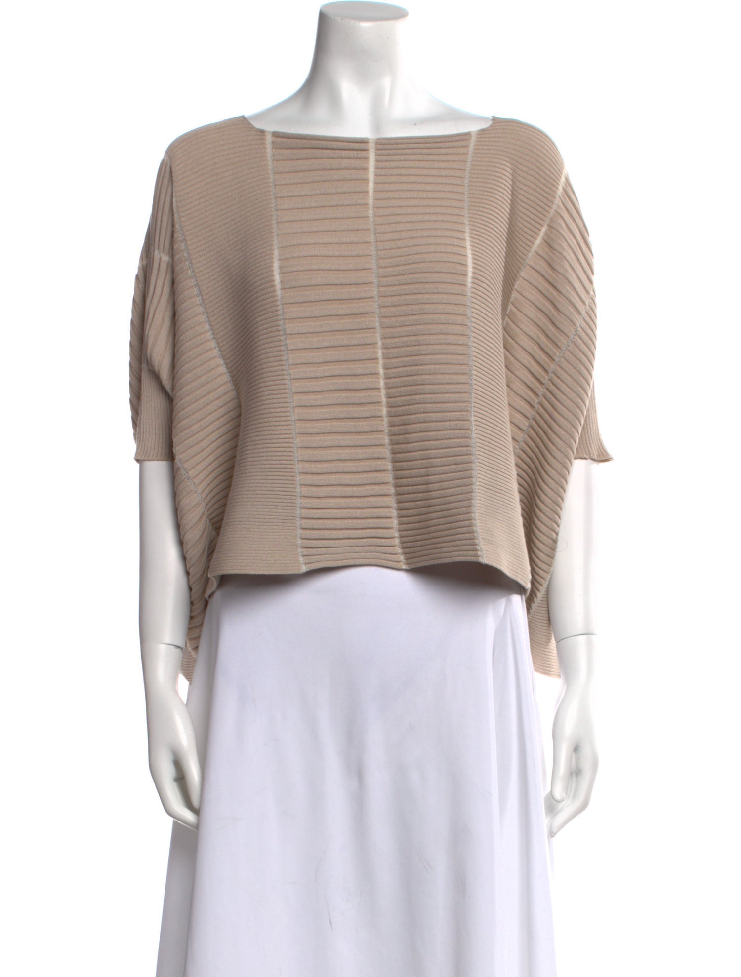 Issey Miyake 2022 Striped Crop Top