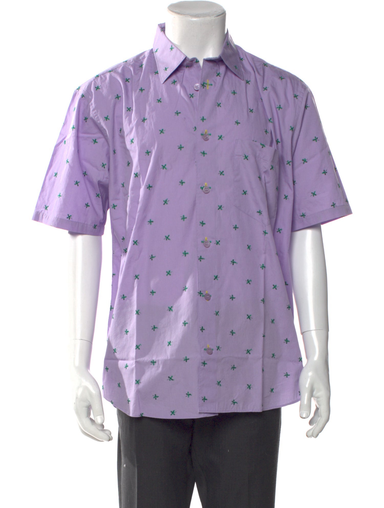 Issey Miyake Printed Short Sleeve Shirt