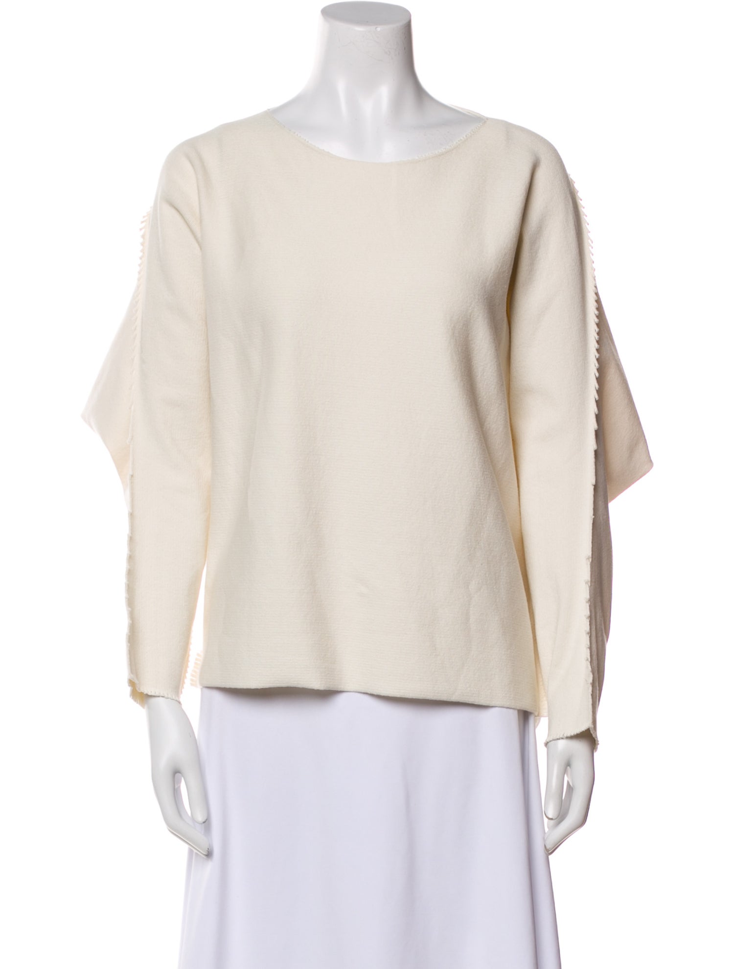 Issey Miyake Bateau Neckline Long Sleeve Sweatshirt