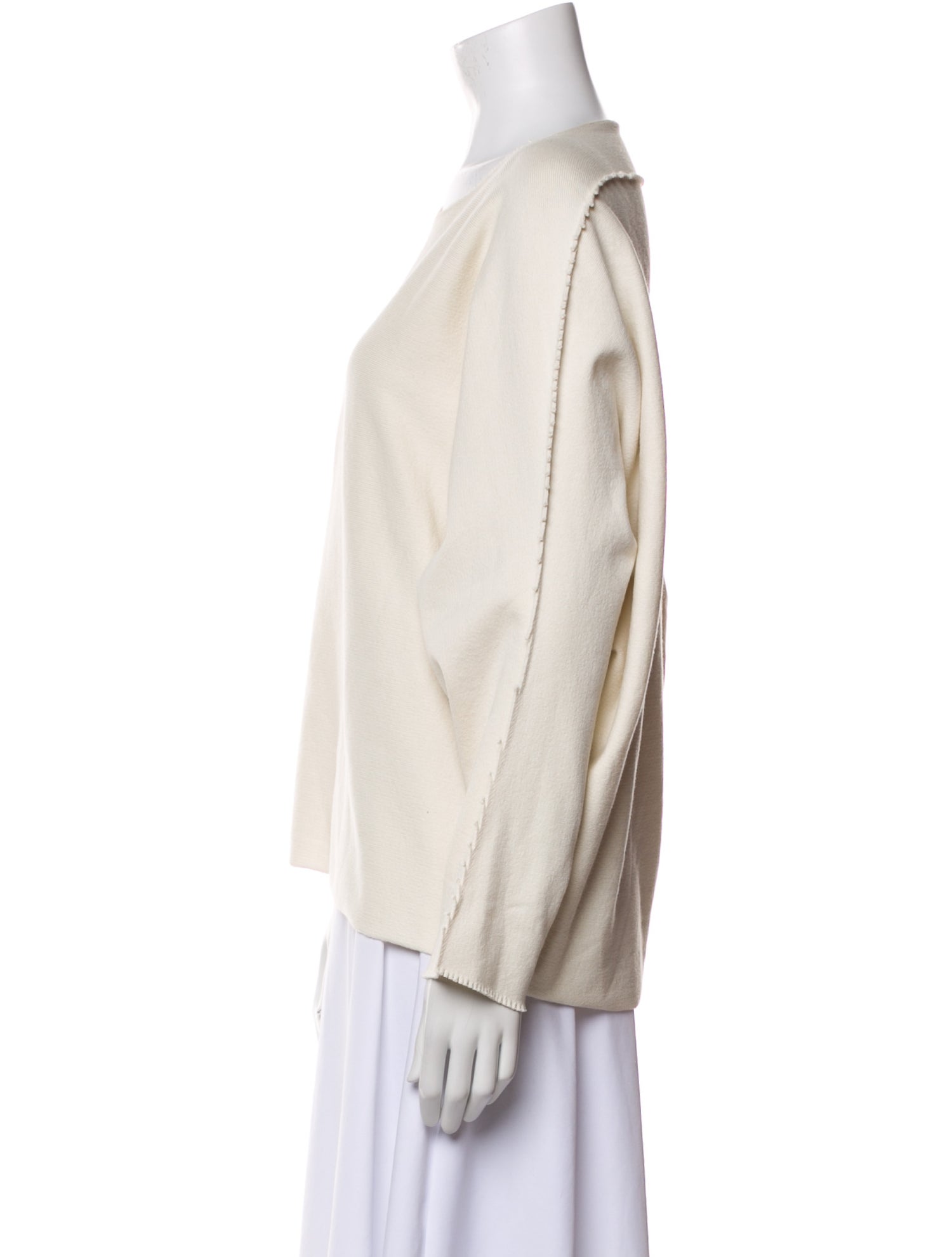 Issey Miyake Bateau Neckline Long Sleeve Sweatshirt