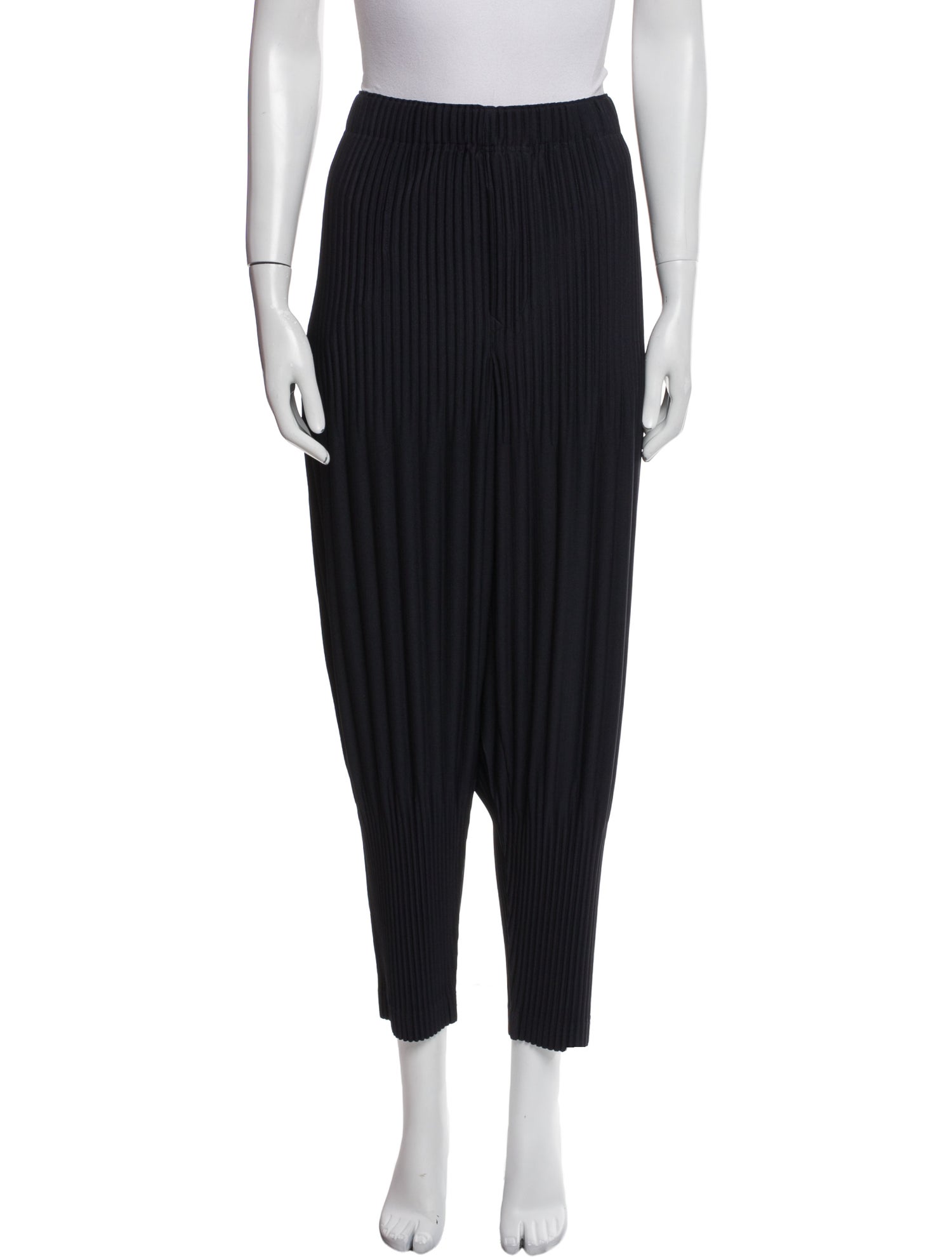 Issey Miyake Striped Skinny Leg Pants