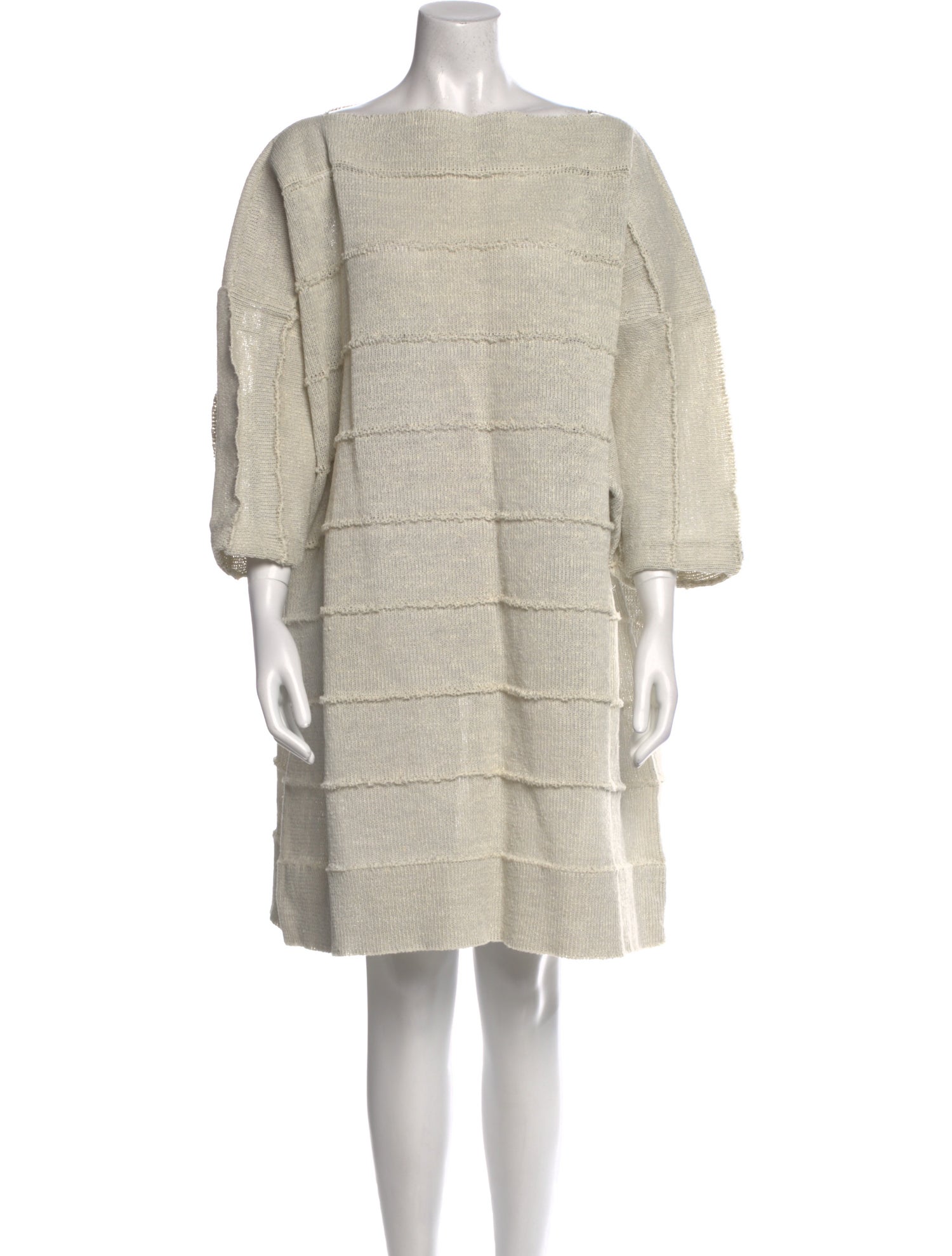 Issey Miyake Bateau Neckline Mini Dress