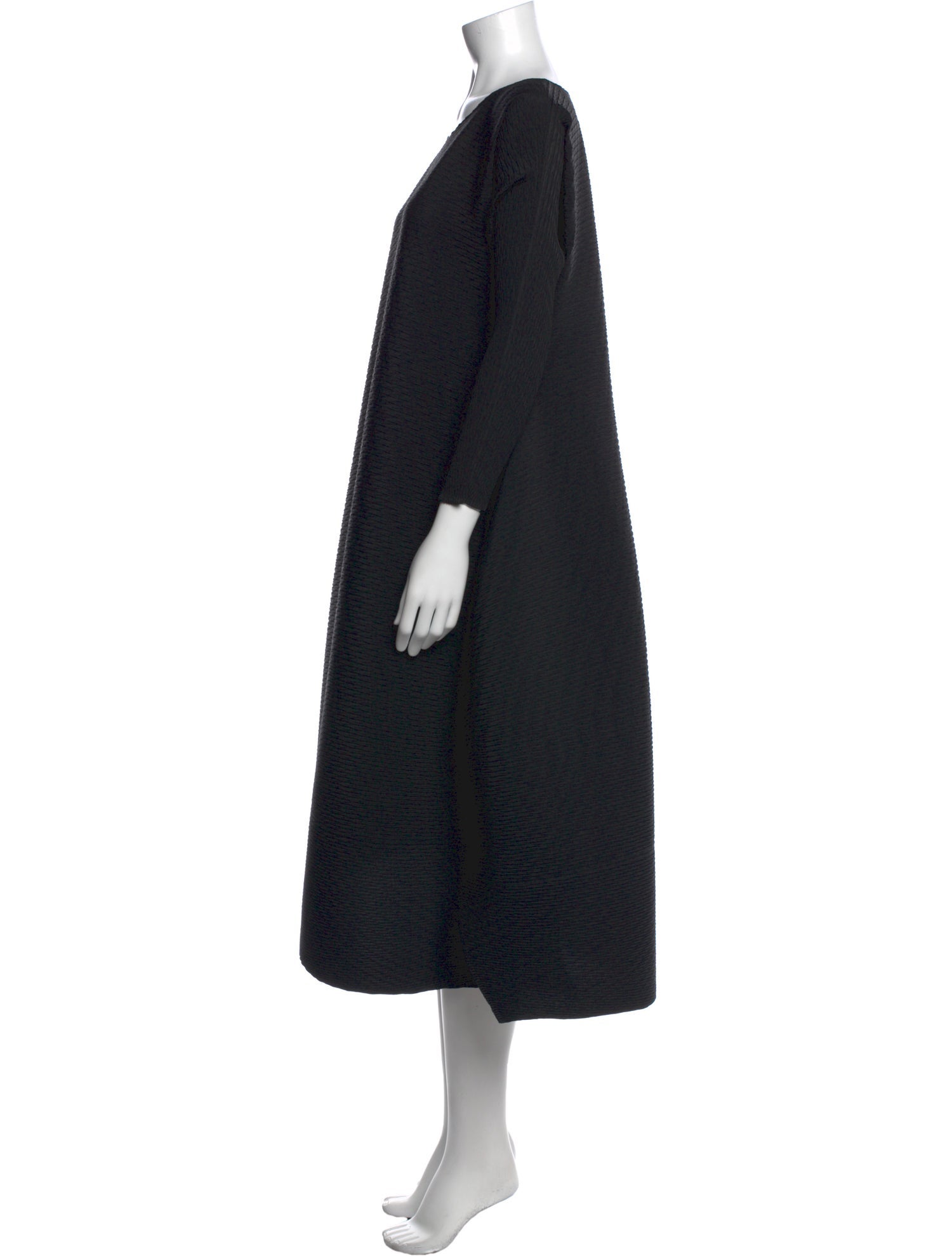 Issey Miyake Scoop Neck Mini Dress