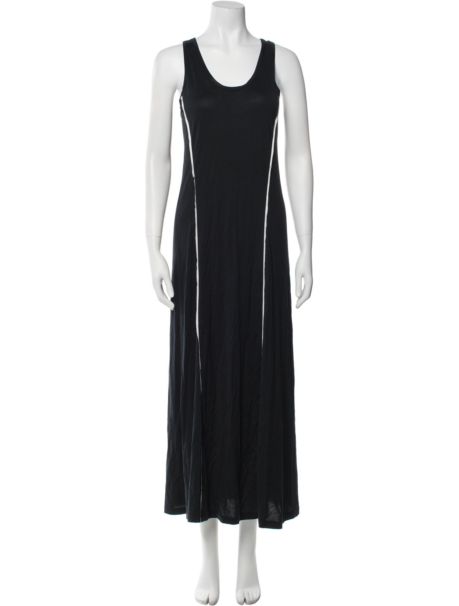Issey Miyake Scoop Neck Long Dress