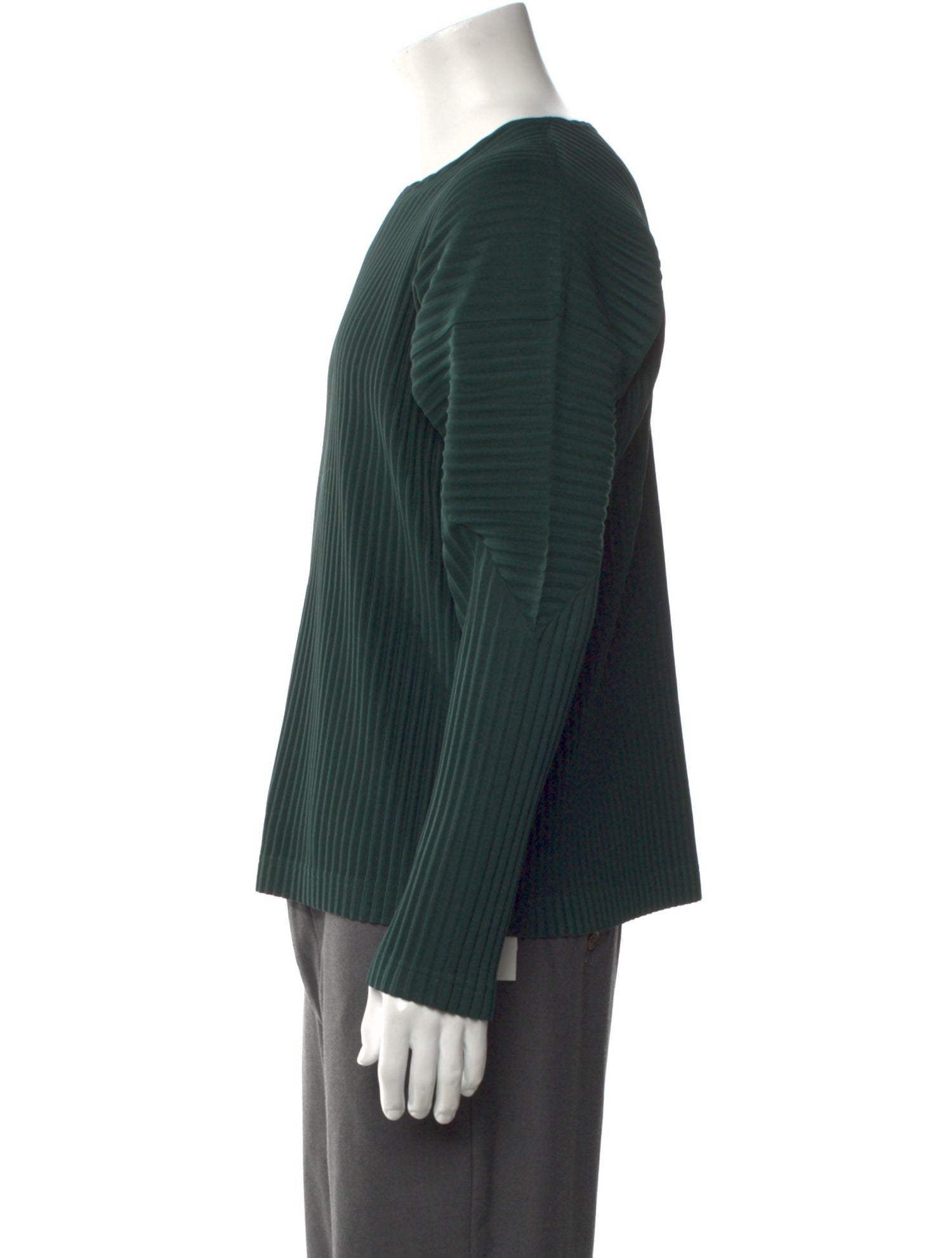 Issey Miyake Crew Neck Long Sleeve Henley