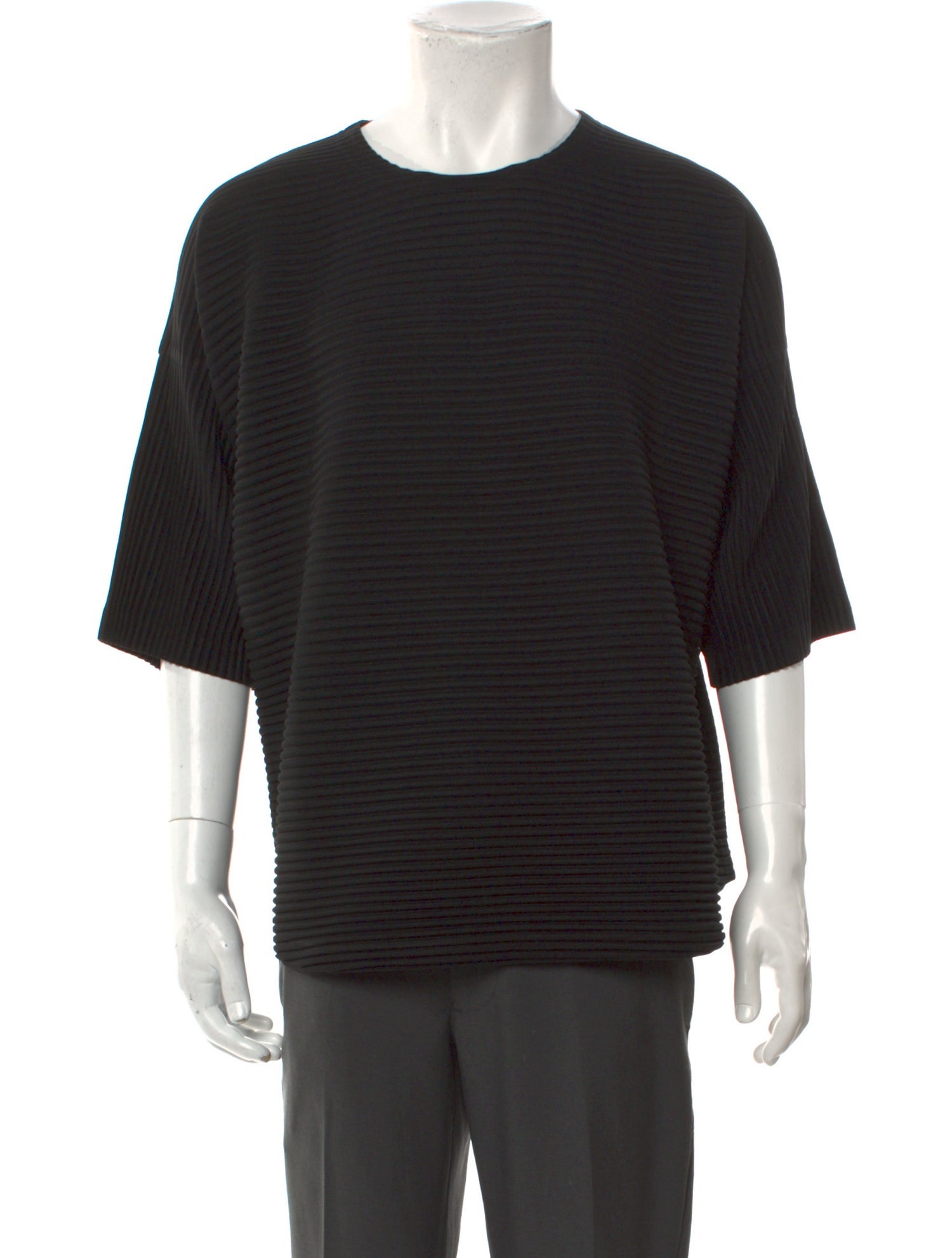 Issey Miyake Crew Neck Short Sleeve T-Shirt