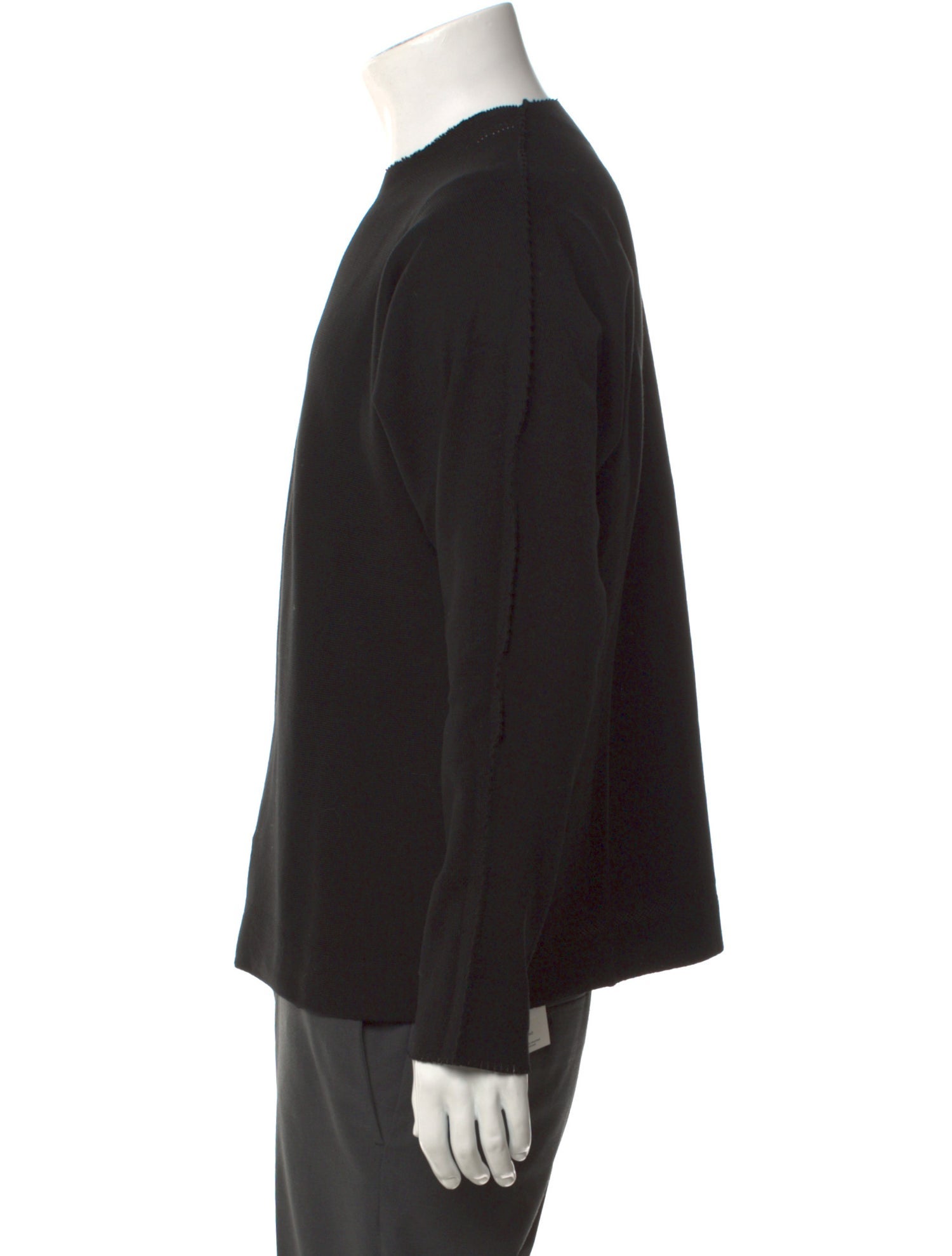 Issey Miyake Crew Neck Long Sleeve T-Shirt