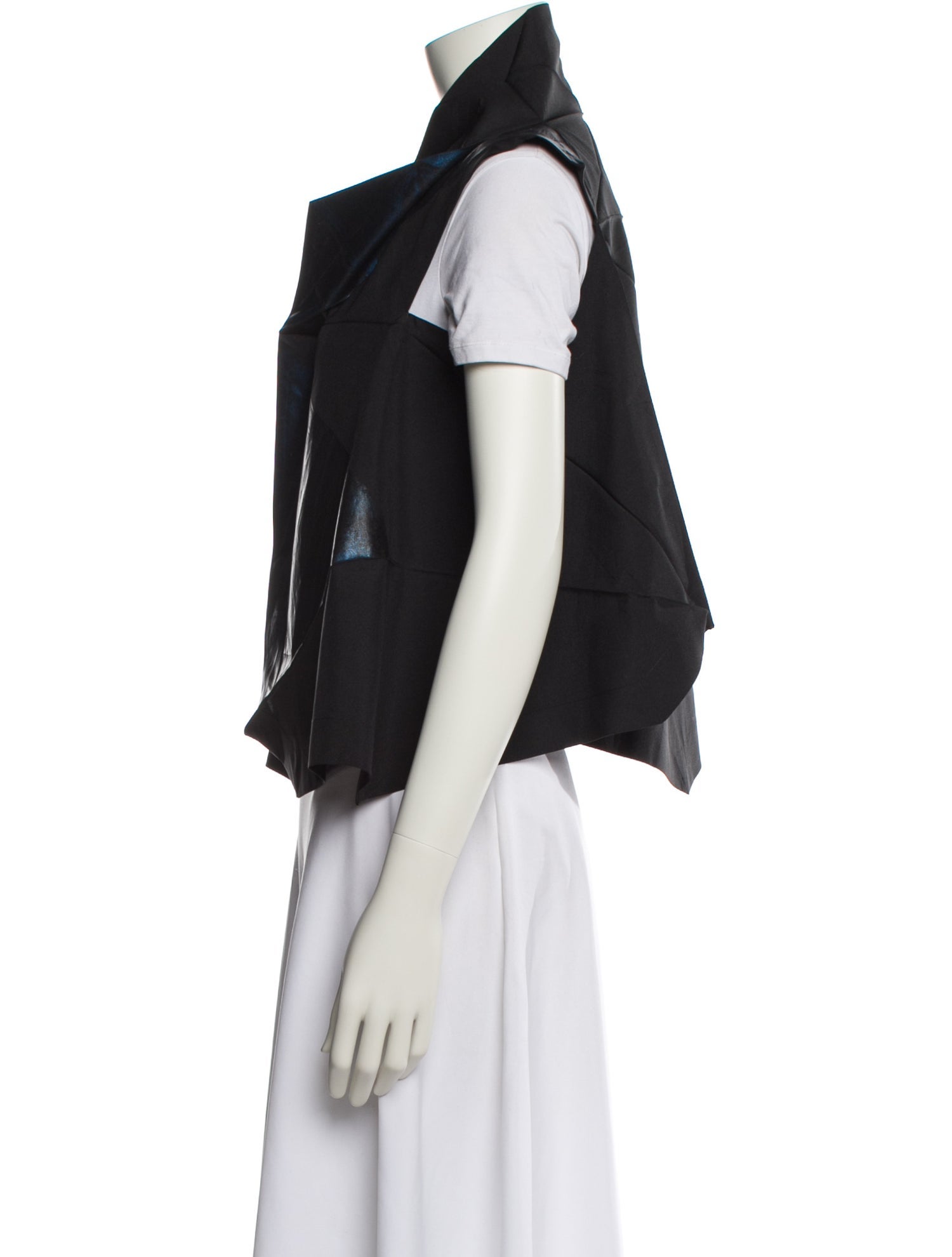 Issey Miyake Colorblock Pattern Vest