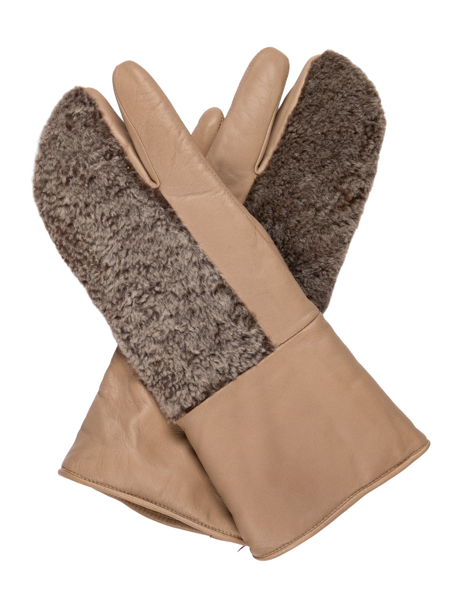 Issey Miyake Leather Winter Gloves