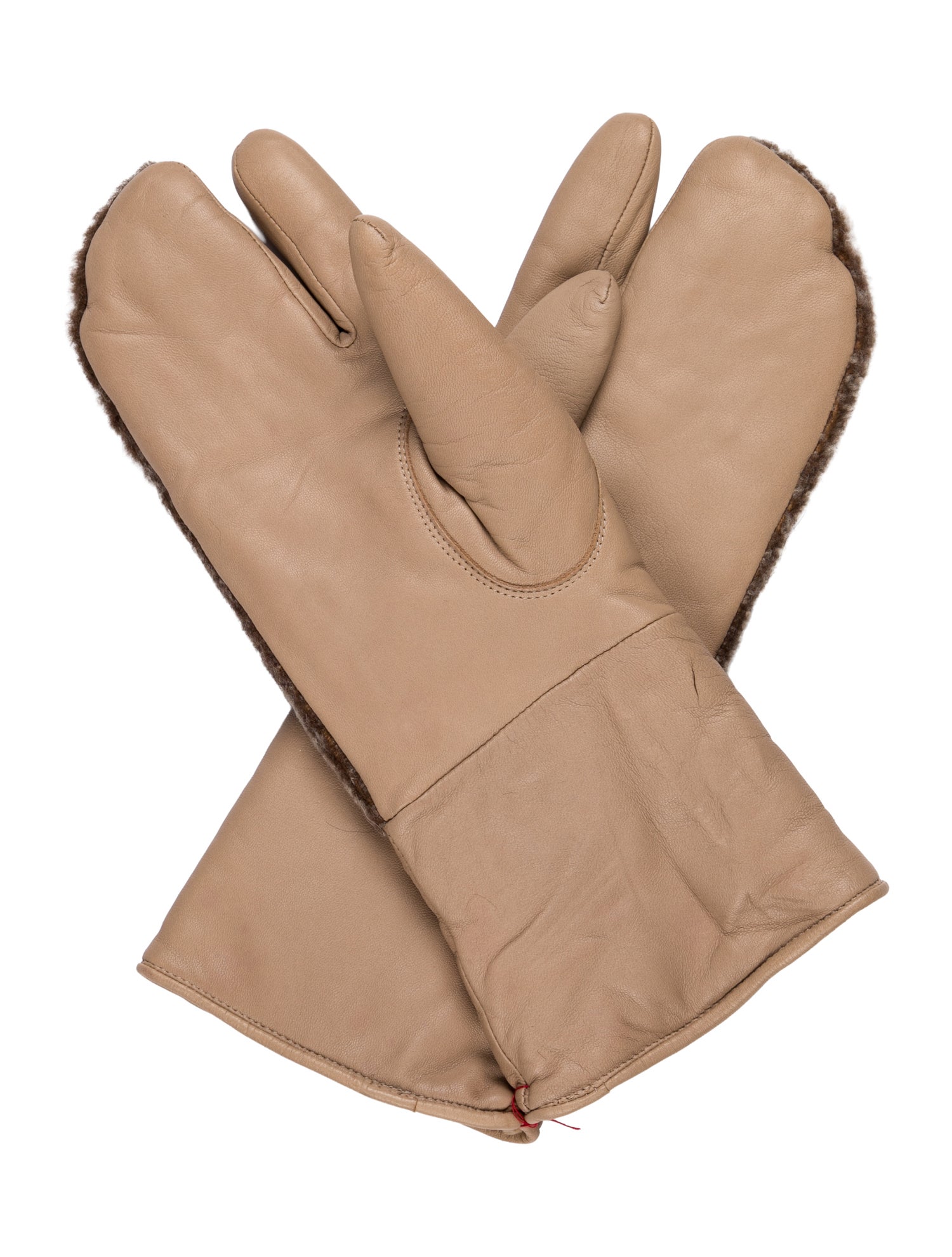 Issey Miyake Leather Winter Gloves
