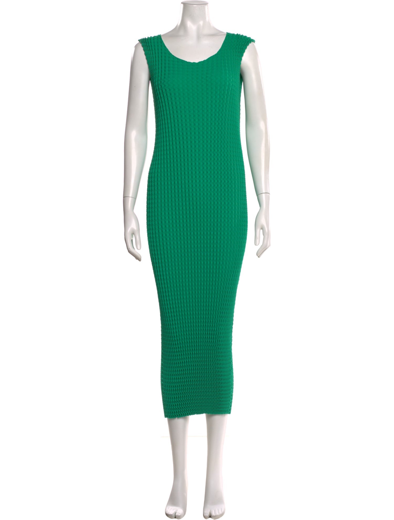 Issey Miyake Scoop Neck Long Dress