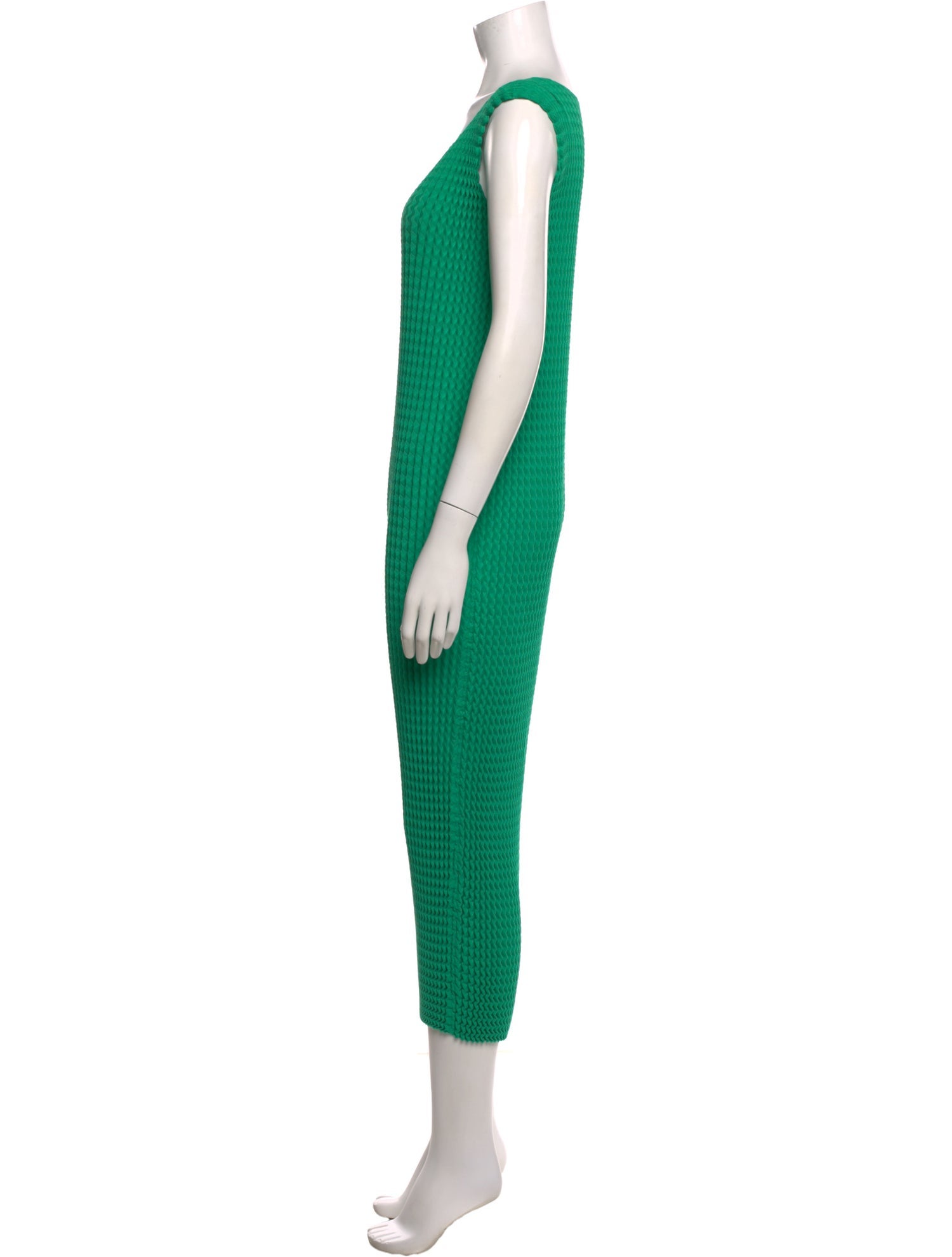 Issey Miyake Scoop Neck Long Dress
