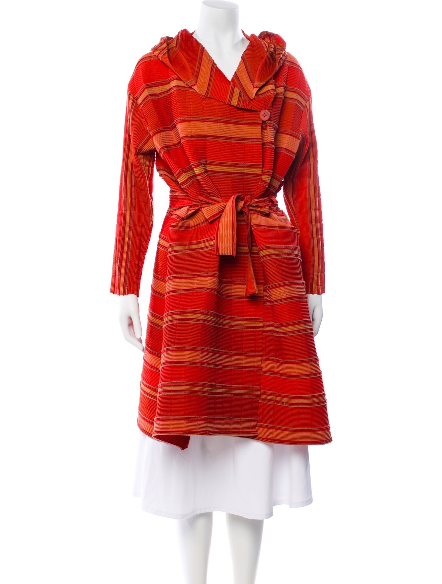 Issey Miyake 2012 Striped Coat