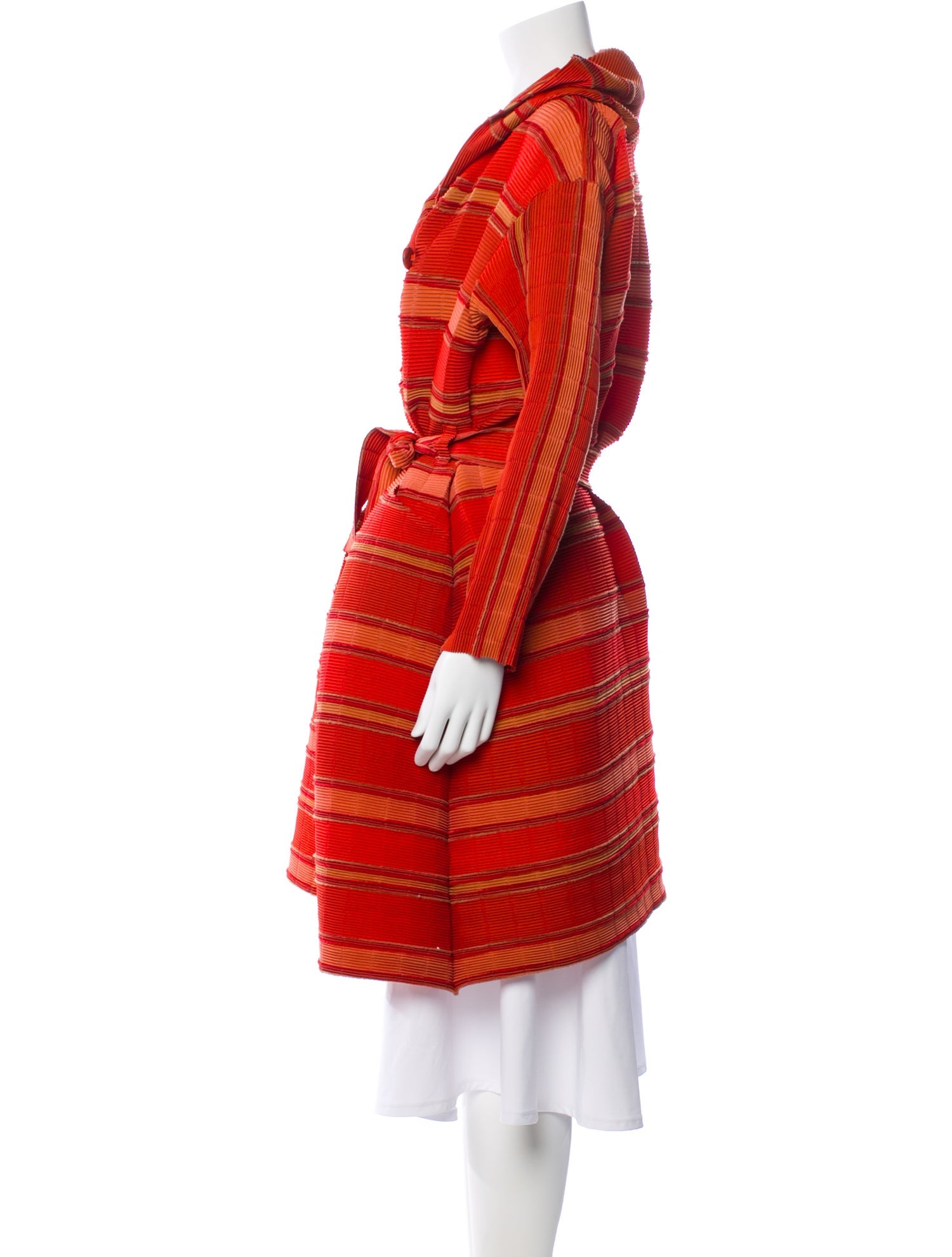 Issey Miyake 2012 Striped Coat