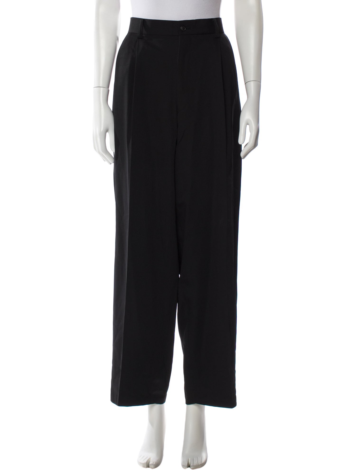 Issey Miyake Wool Wide Leg Pants
