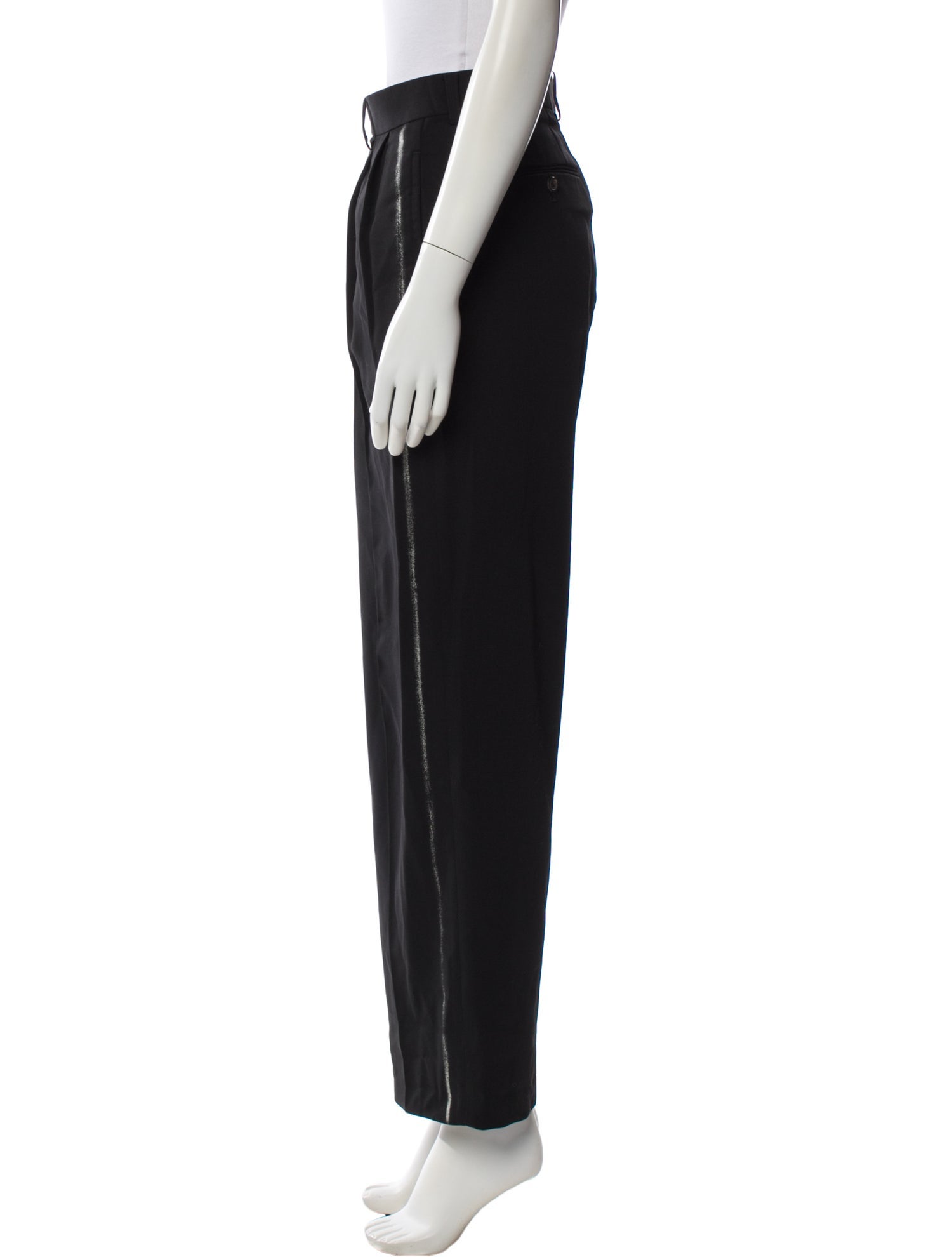 Issey Miyake Wool Wide Leg Pants