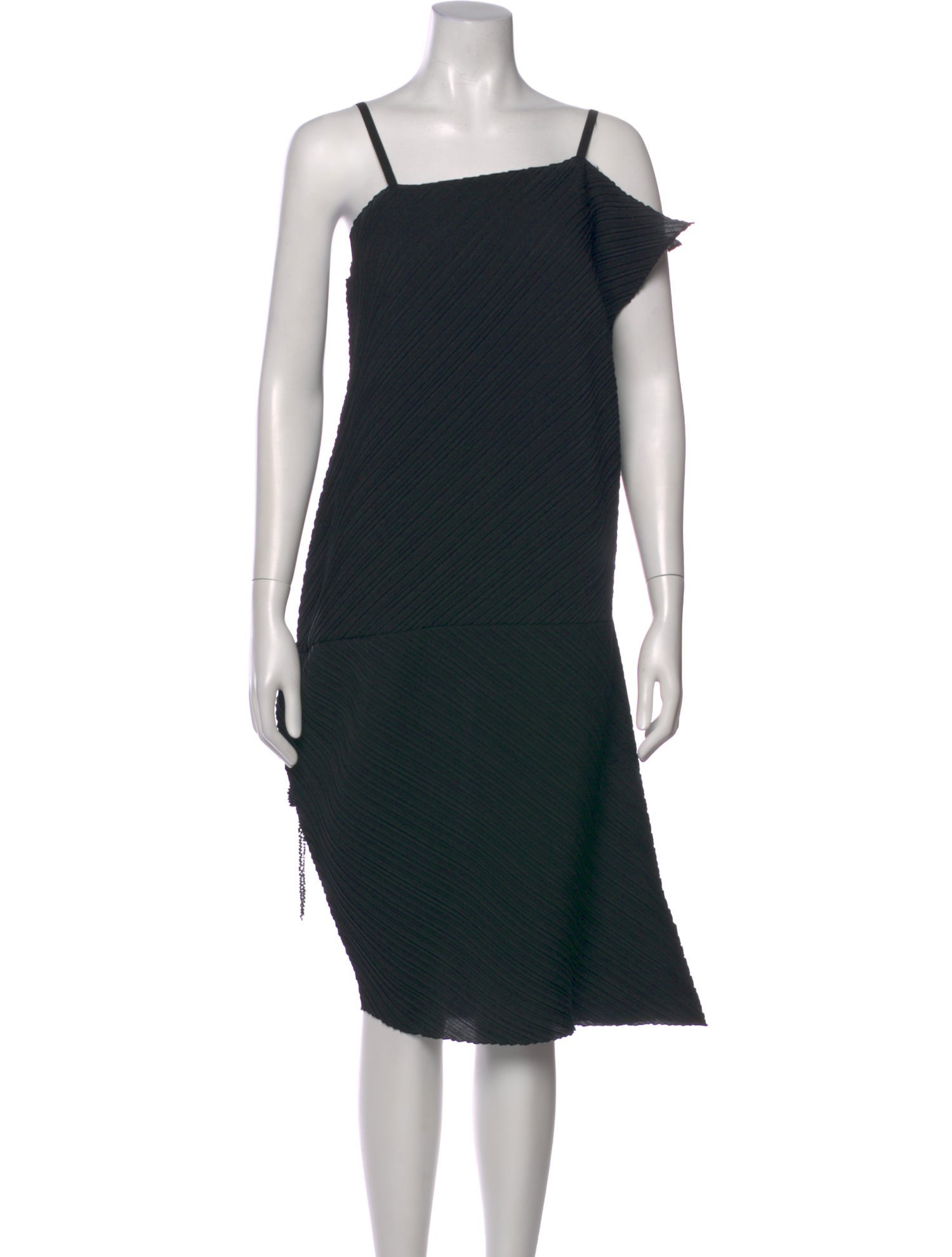 Issey Miyake Asymmetrical Midi Length Dress