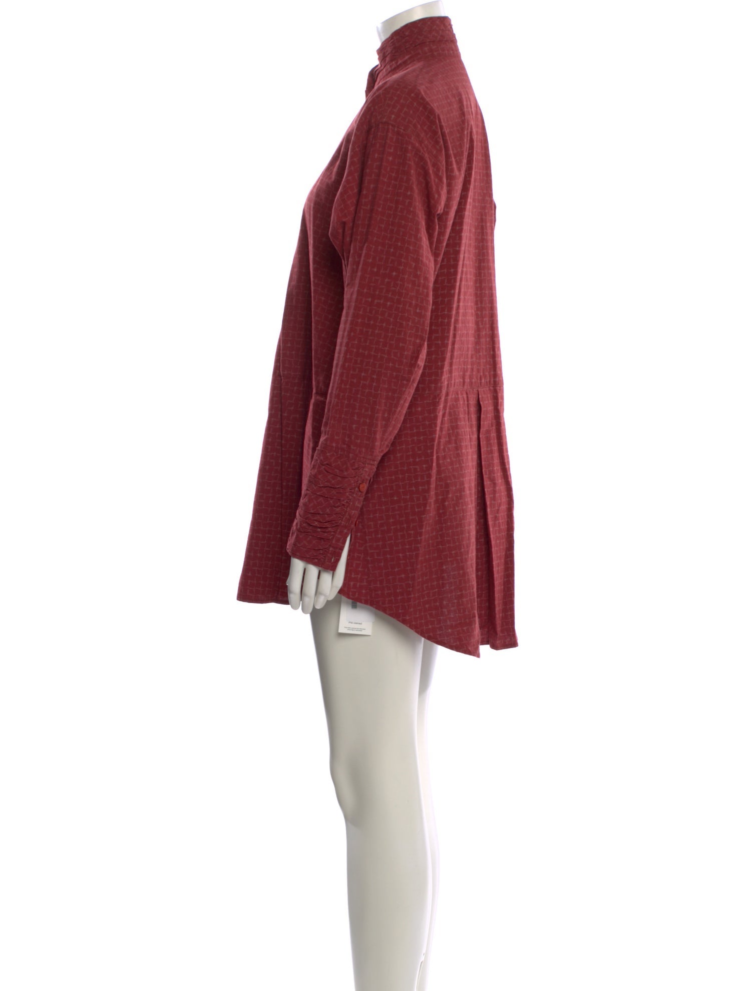 Issey Miyake Mock Neck Mini Dress