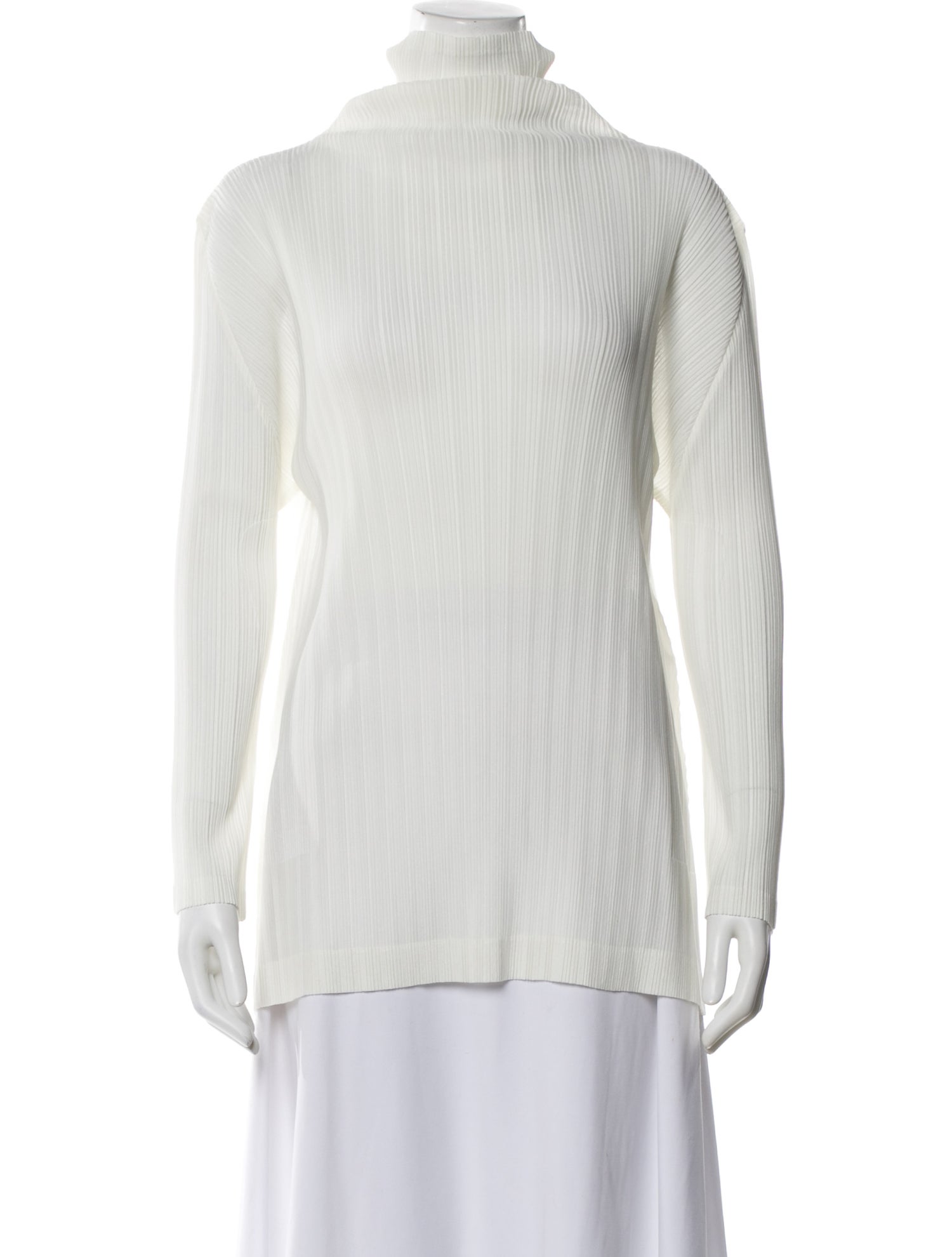 Issey Miyake Turtleneck Long Sleeve Top