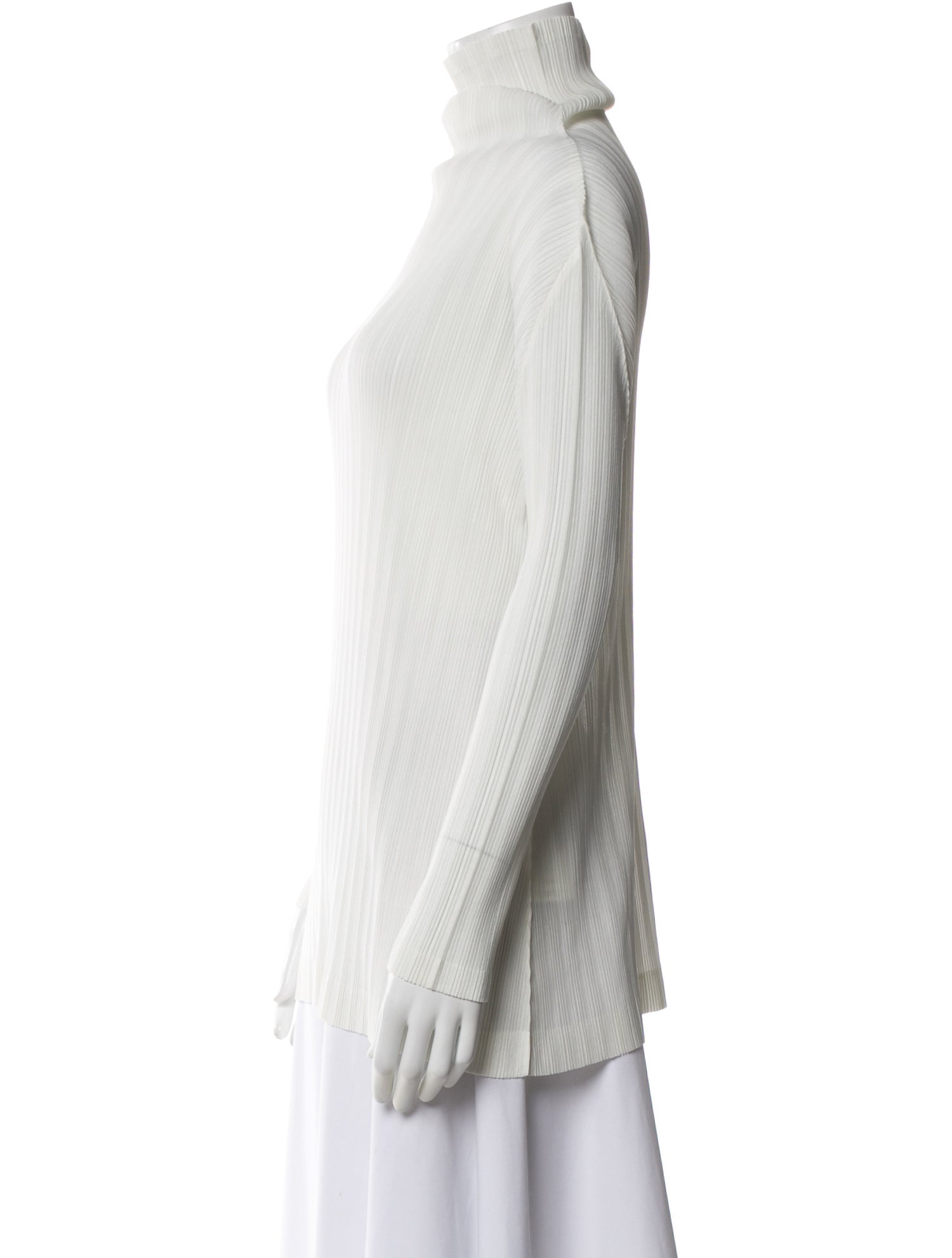 Issey Miyake Turtleneck Long Sleeve Top
