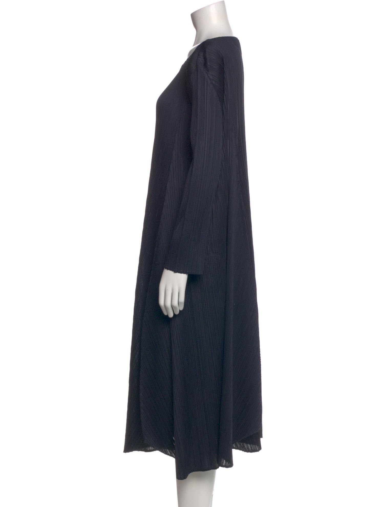 Issey Miyake V-Neck Midi Length Dress