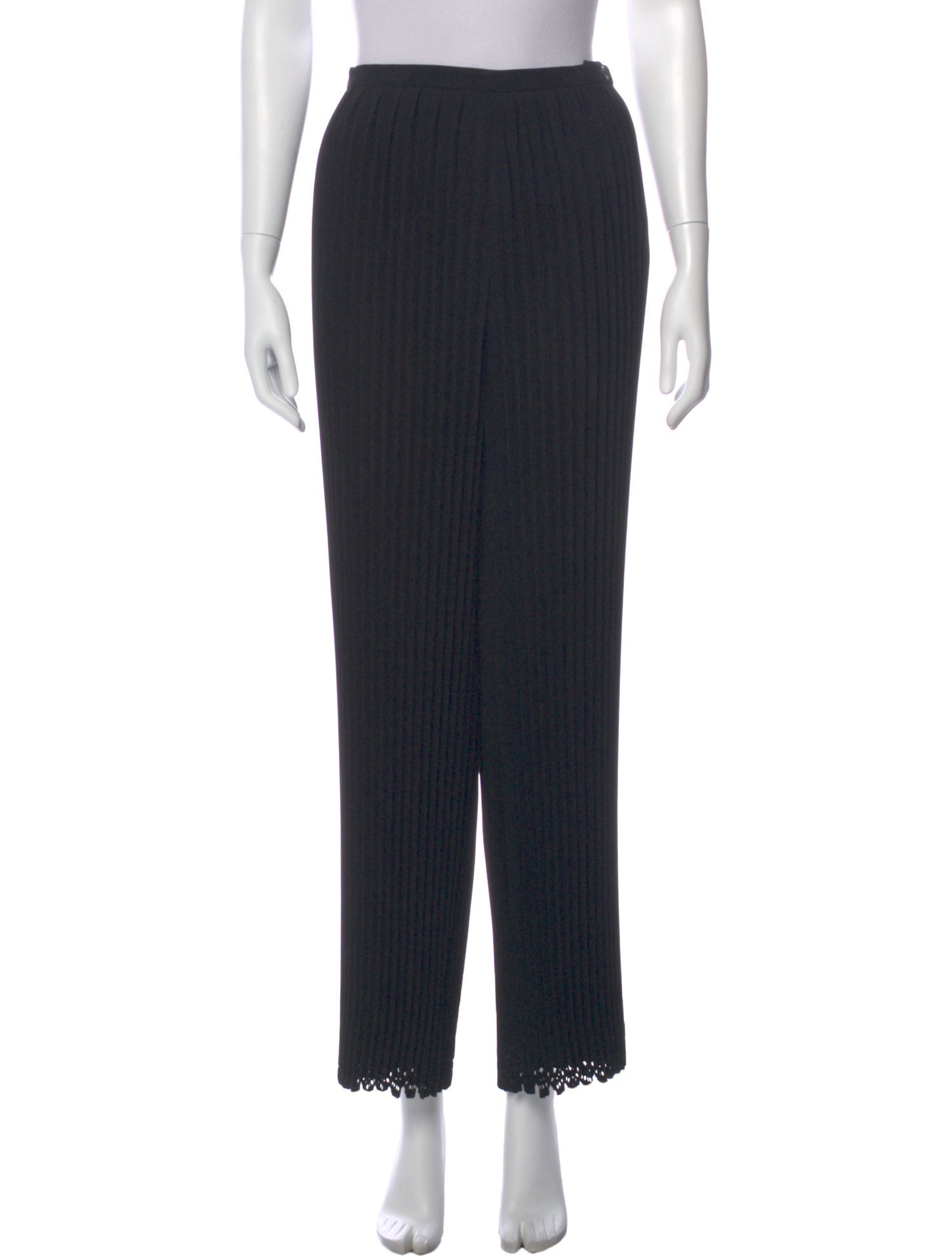 Issey Miyake Striped Straight Leg Pants