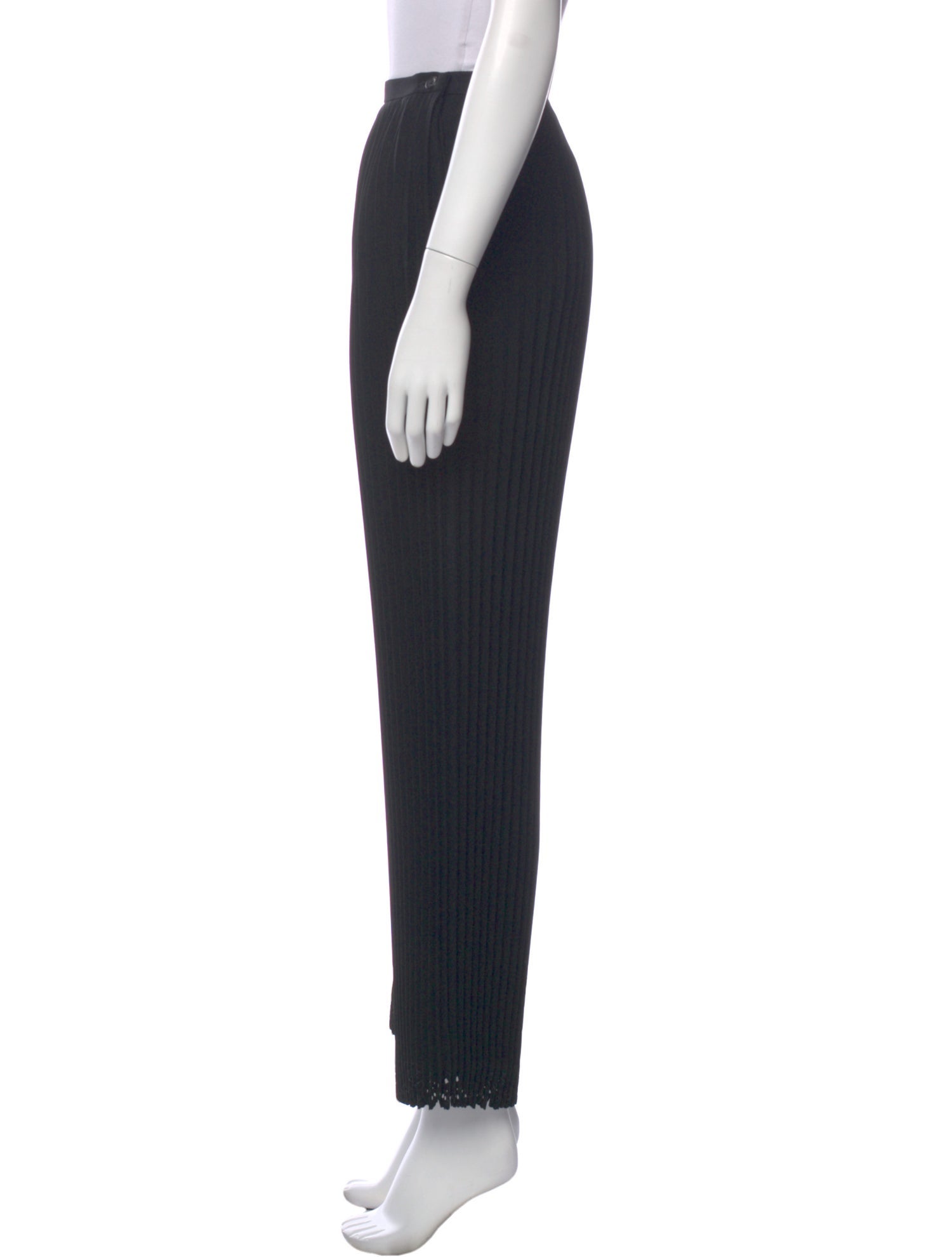 Issey Miyake Striped Straight Leg Pants