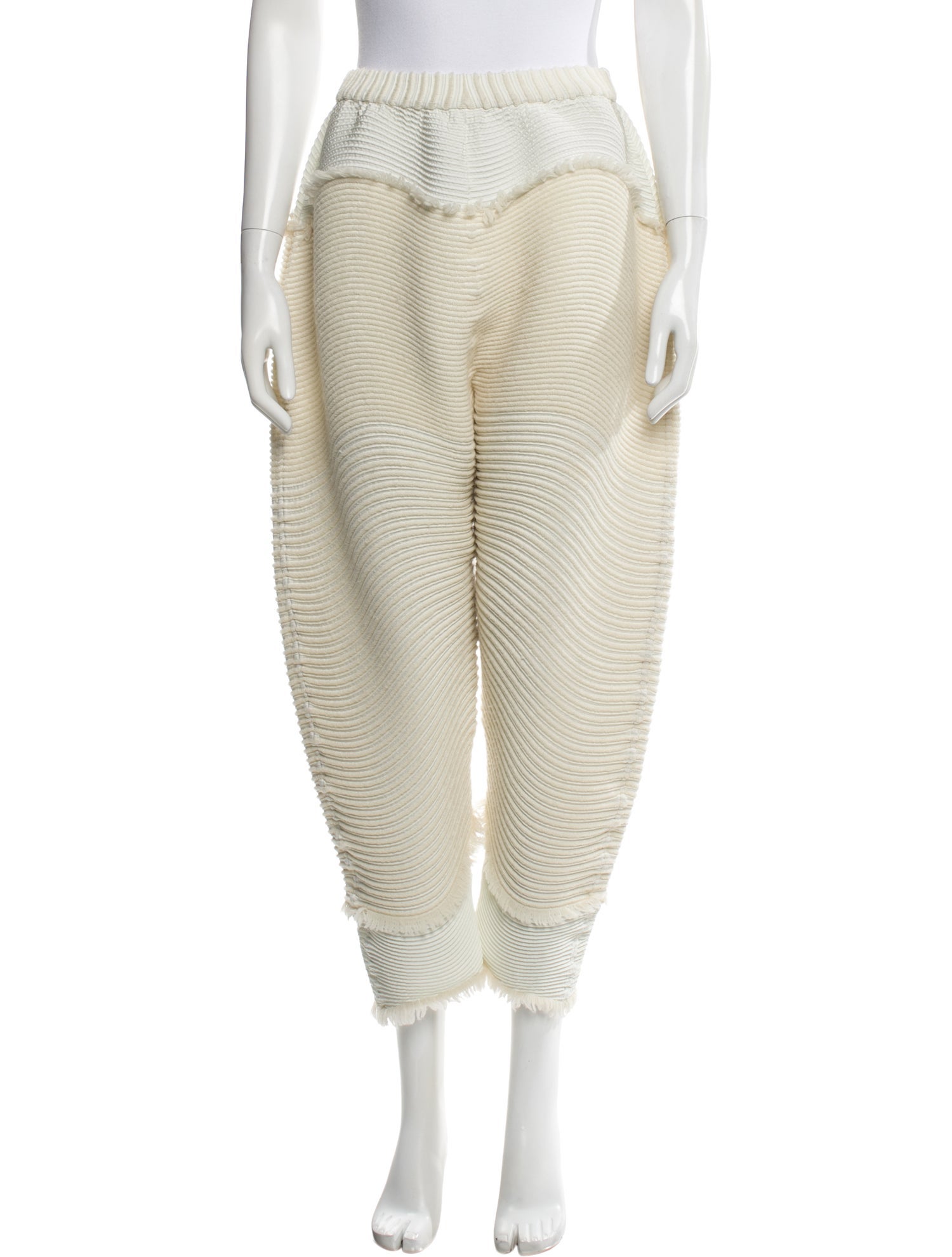 Issey Miyake Striped Straight Leg Pants