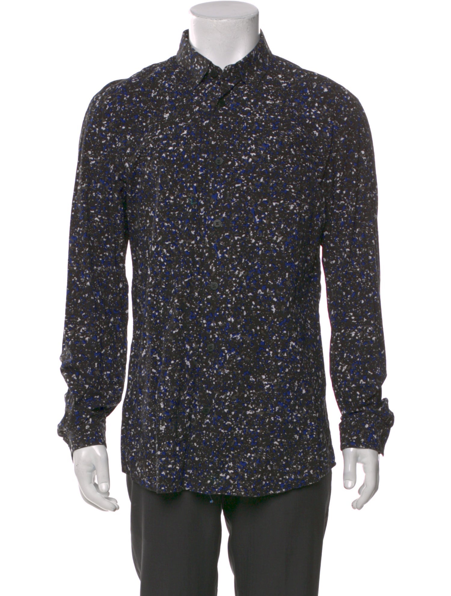 Issey Miyake Printed Long Sleeve Shirt