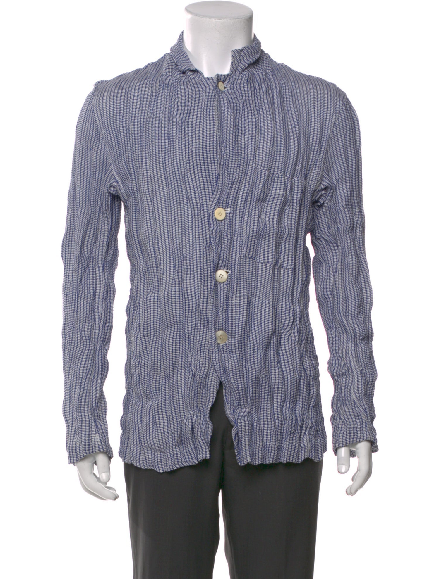 Issey Miyake Plaid Print Jacket