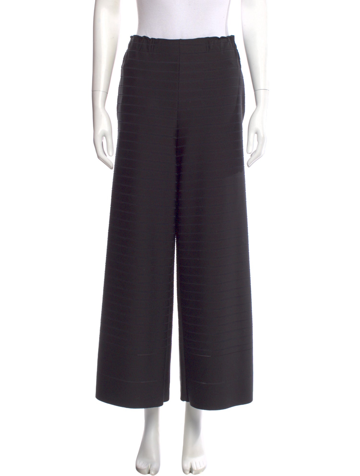 Issey Miyake Striped Wide Leg Pants