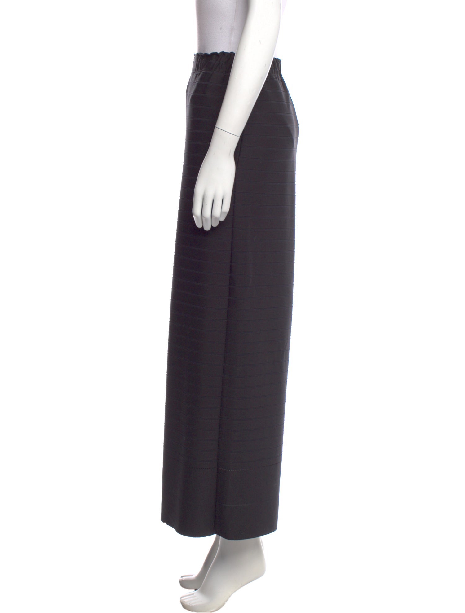 Issey Miyake Striped Wide Leg Pants