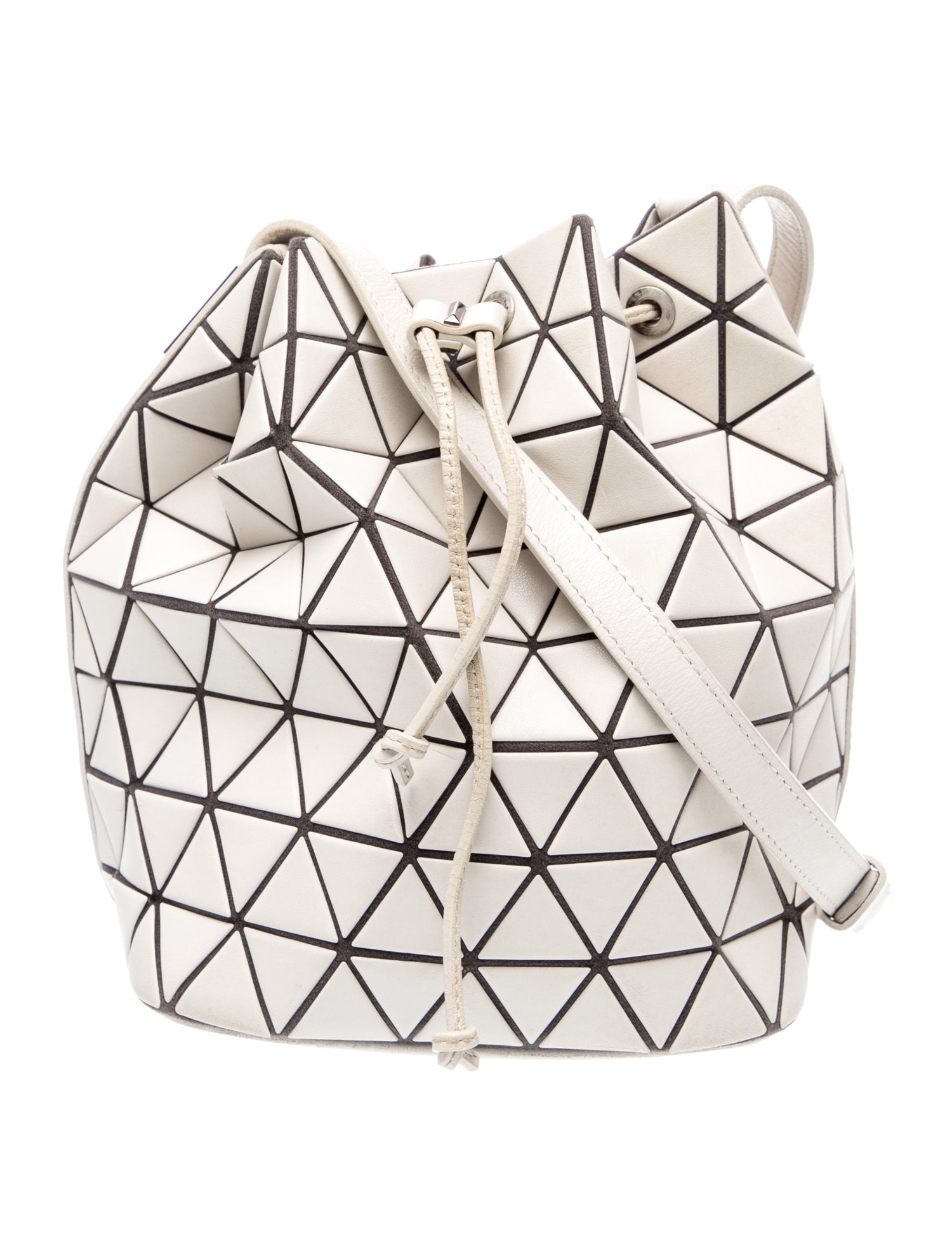 Issey Miyake Leather Bucket Bag