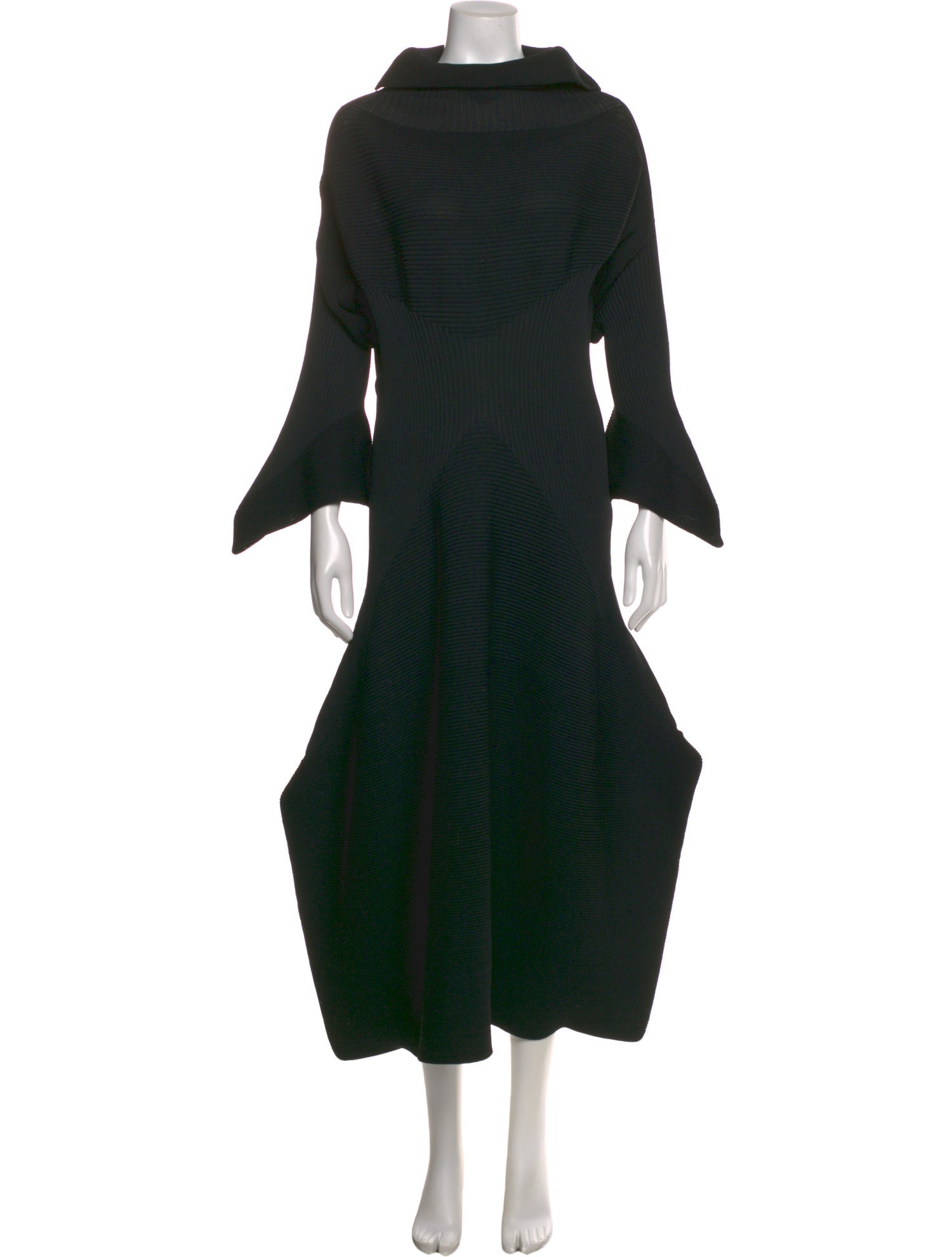 Issey Miyake Turtleneck Midi Length Dress