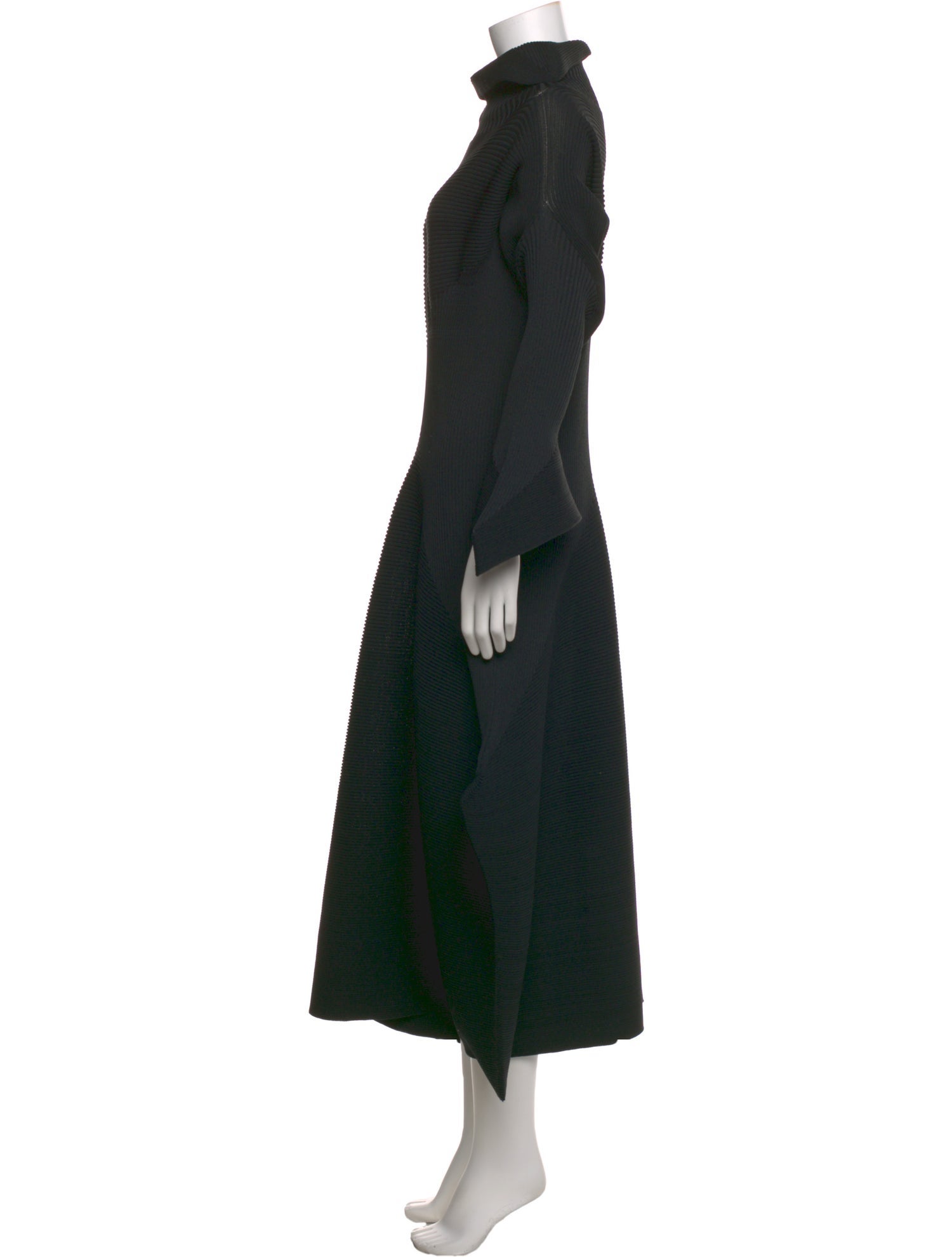 Issey Miyake Turtleneck Midi Length Dress