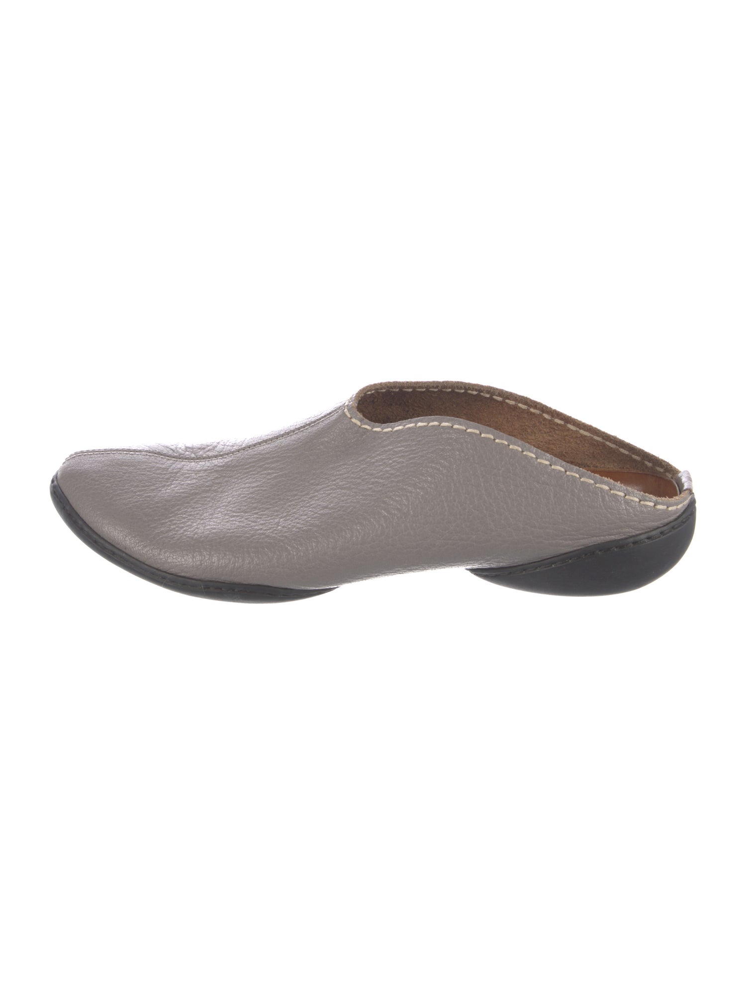 Issey Miyake Leather Slippers