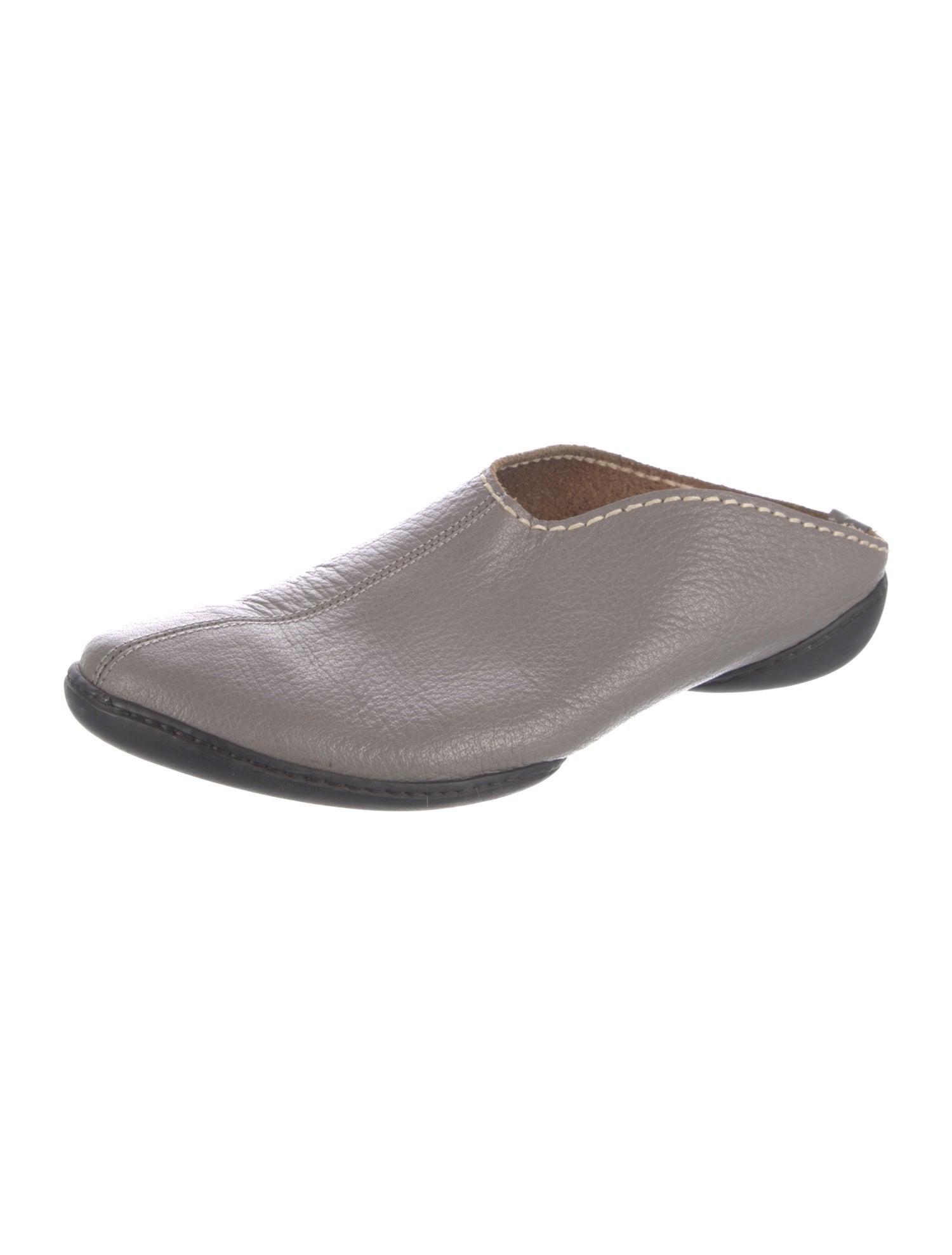 Issey Miyake Leather Slippers