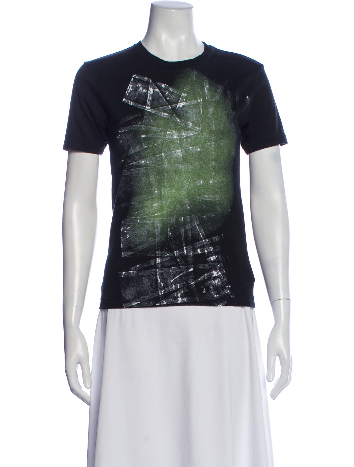 Issey Miyake Graphic Print Crew Neck T-Shirt