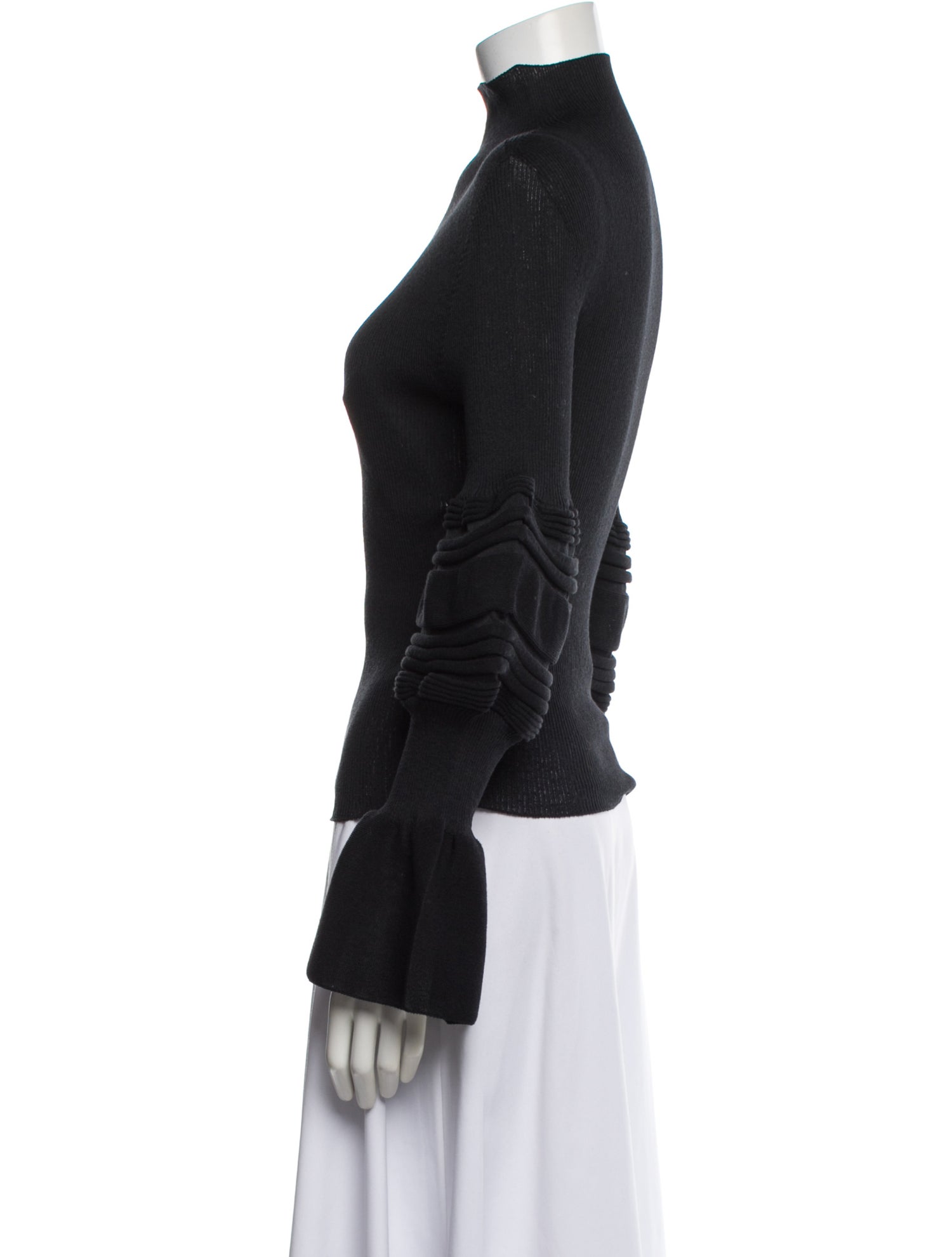 Issey Miyake Turtleneck Long Sleeve Top