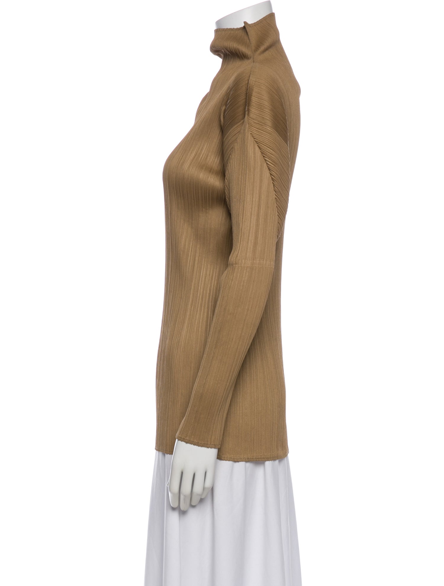 Issey Miyake Turtleneck Long Sleeve Top
