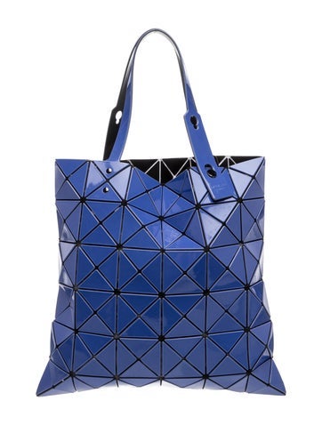 Pre-owned Issey Miyake Pvc Top Handle Bag In Blue