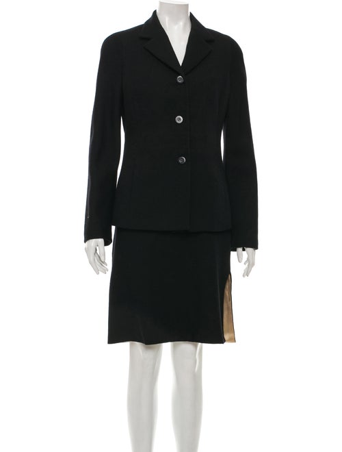 Istante by Versace Wool Knee-Length Skirt Set Blac