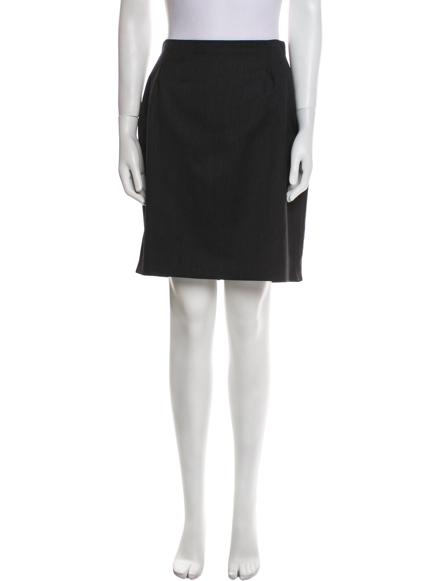 Istante by Versace Wool Knee-Length Skirt