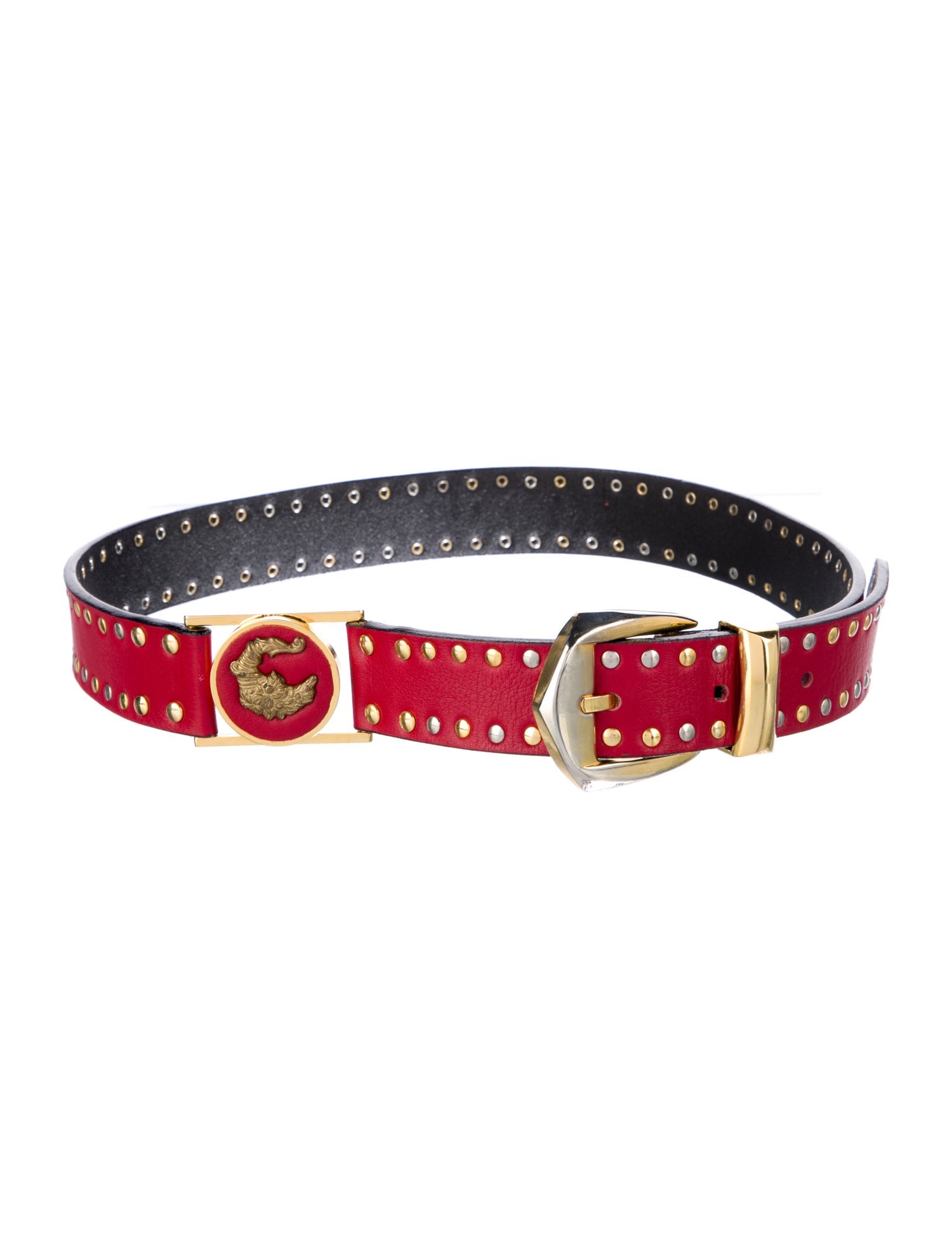 Istante by Versace Leather Waist Belt
