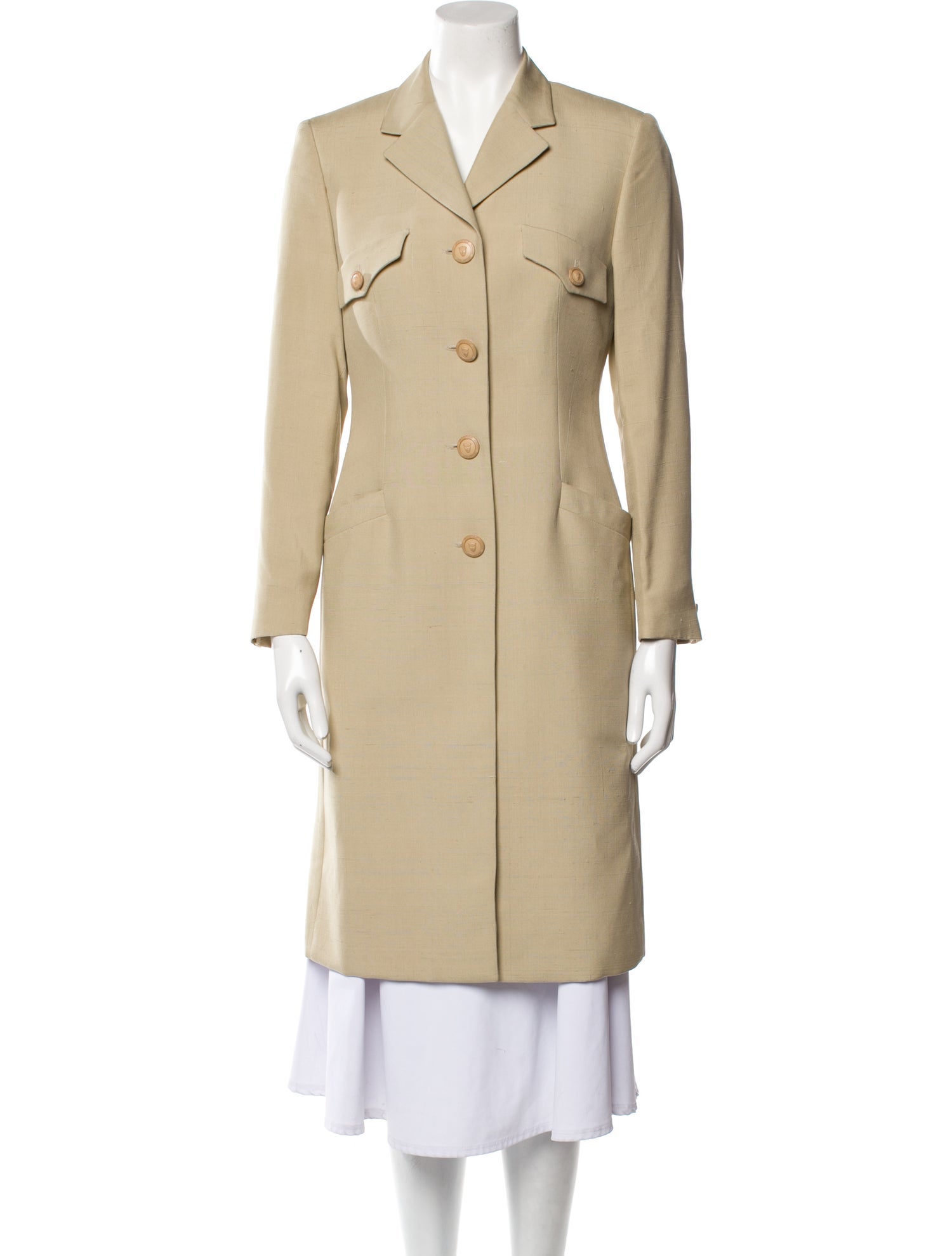 Istante by Versace Silk Coat