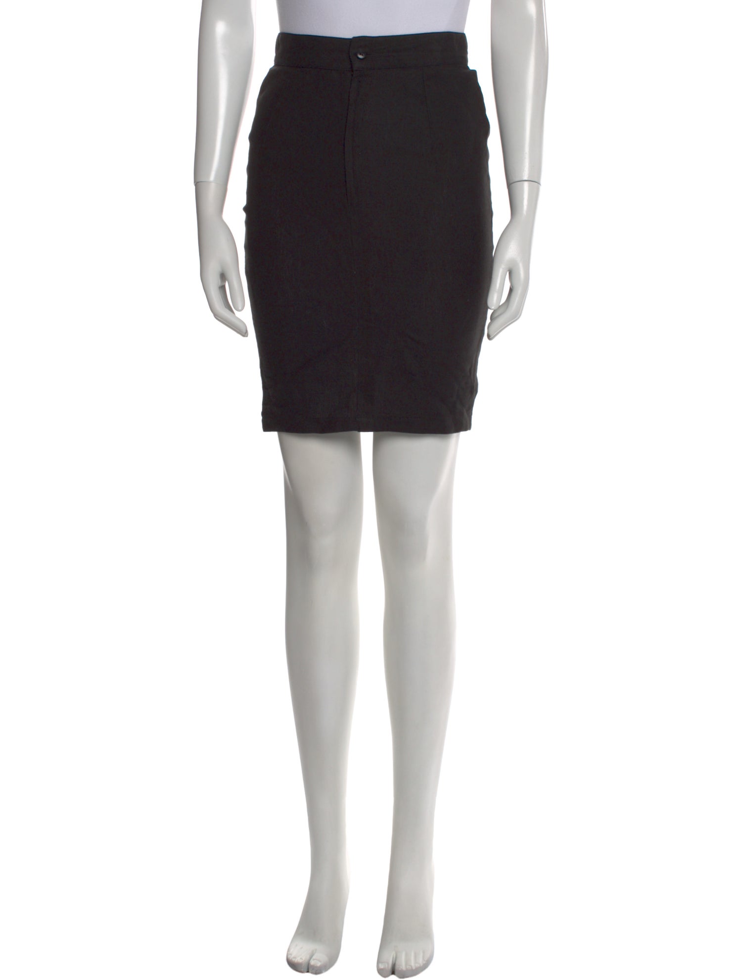 Istante by Versace Linen Knee-Length Skirt