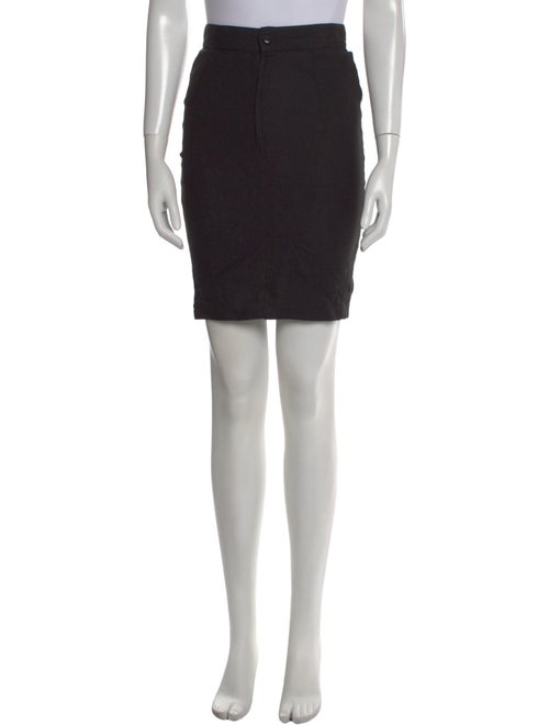 Istante by Versace Linen Knee-Length Skirt